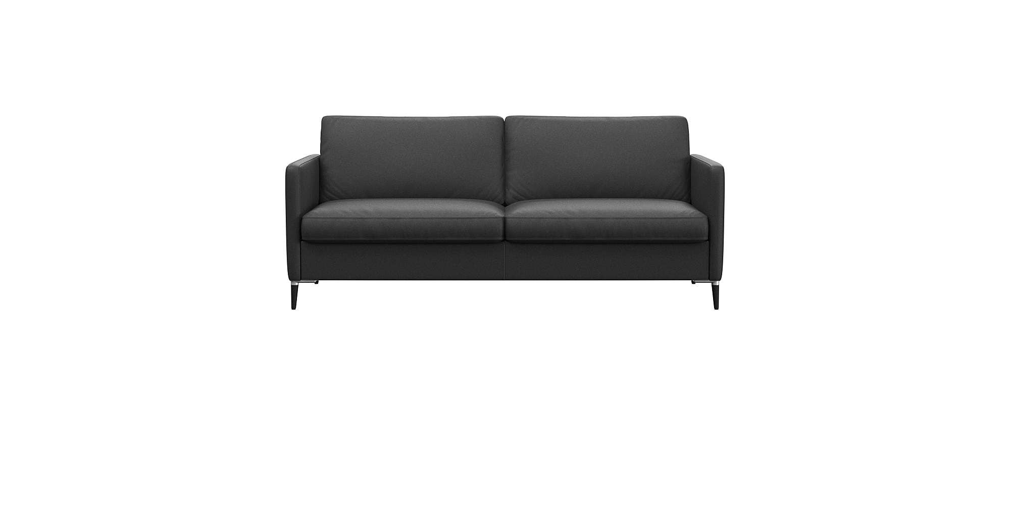 FLEXLUX 2,5-Sitzer "Fiore, super bequem durch hochwertigen Sitzaufbau mit Kaltschaum" schmale Armlehnen, Füße Alu+schwarz