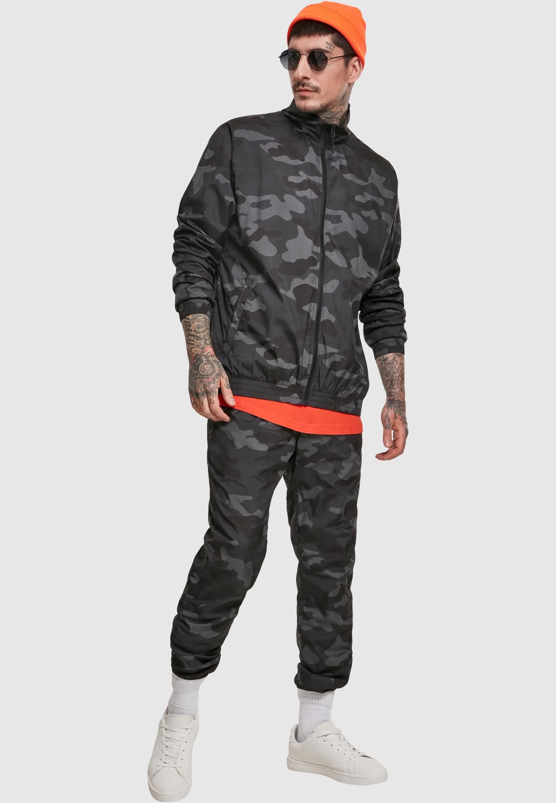 URBAN CLASSICS Anorak »Urban Classics Herren Camo Track Jacket«, (1 St.), ohne Kapuze