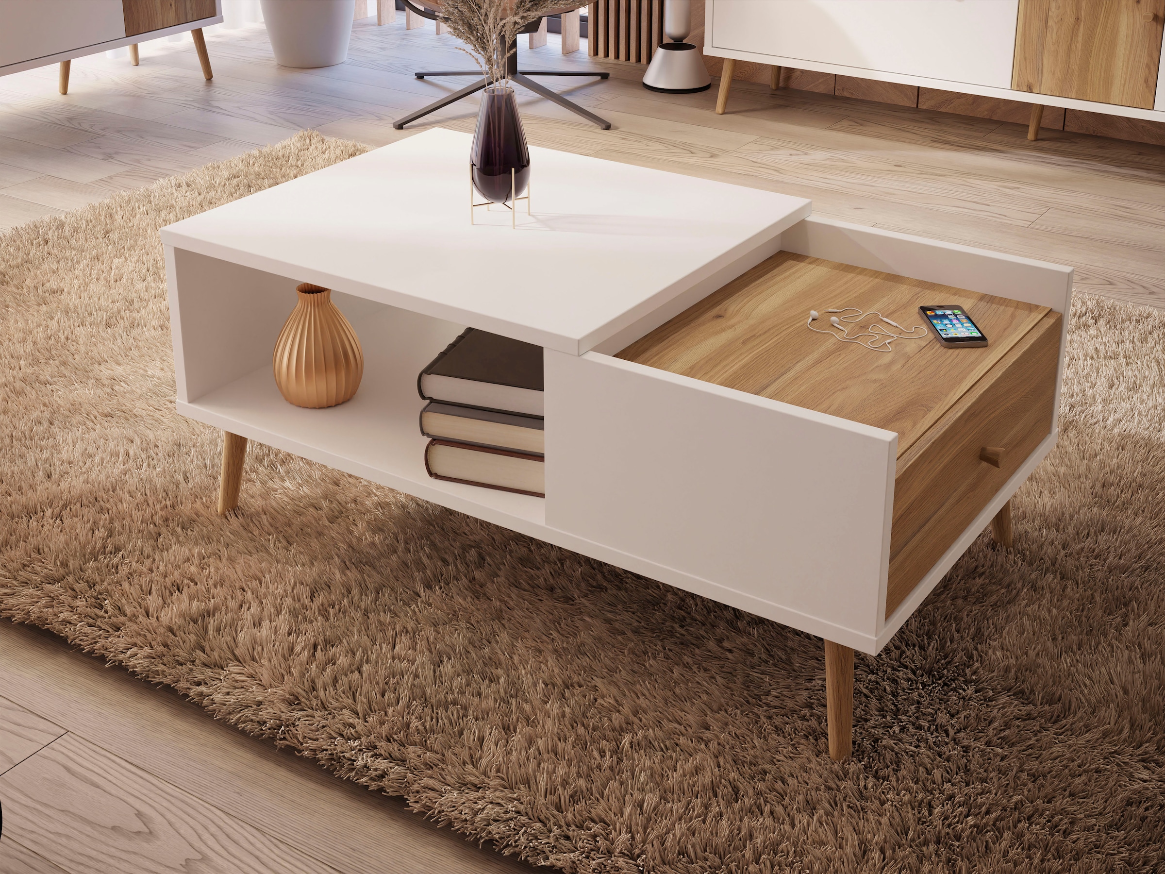 FORTE Couchtisch "Harllson EasyKlix by Forte, Aufbau fast ohne Werkzeug und günstig online kaufen