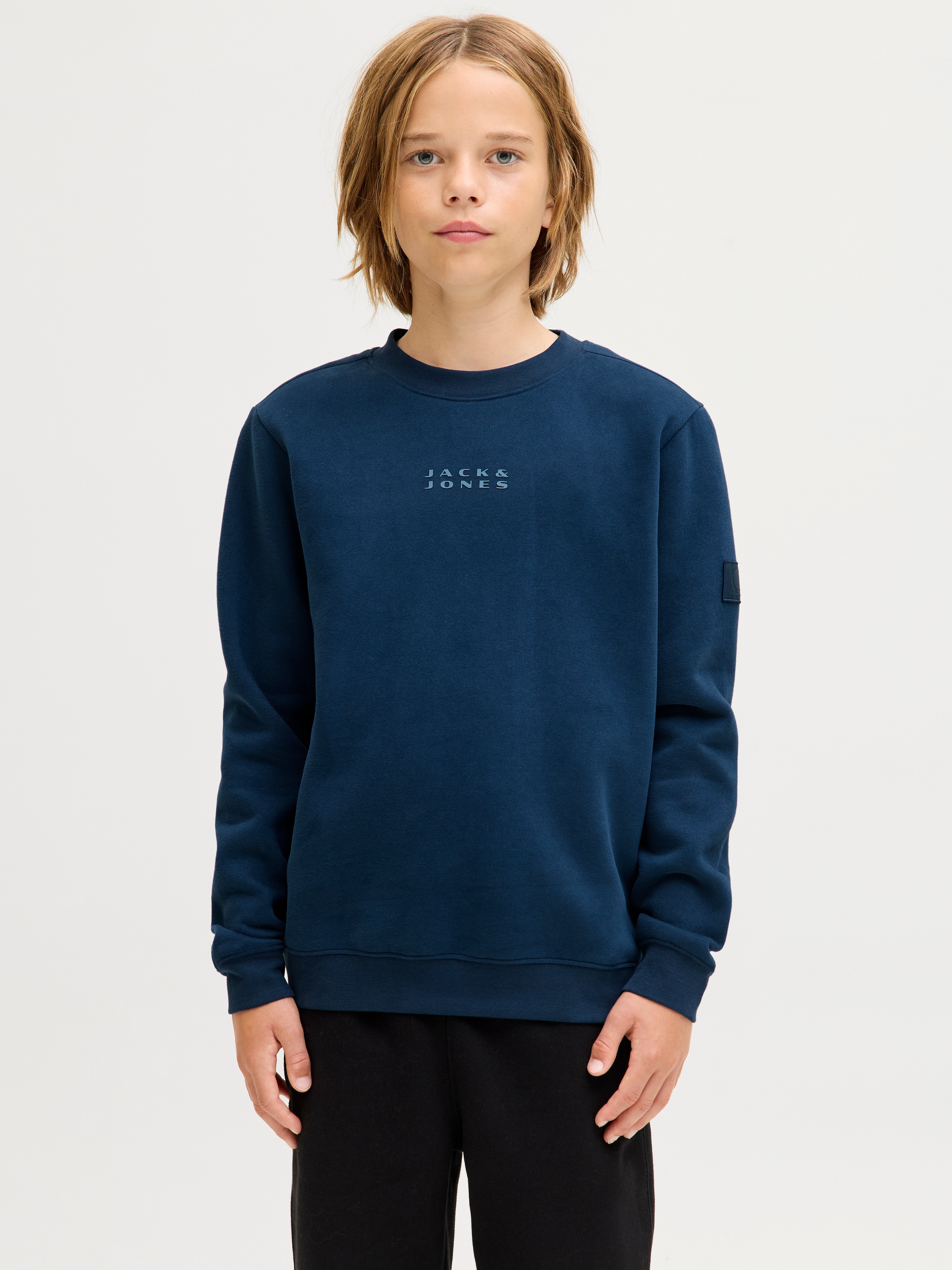 Jack & Jones Junior Sweatshirt "Jcopoint Sweat Badge Crew Neck Bf Jnr"