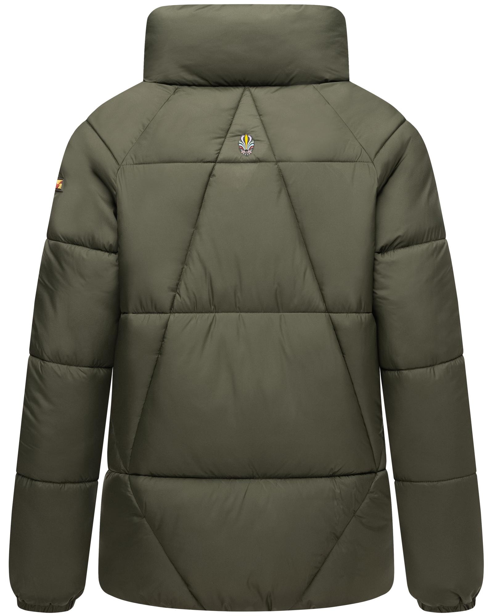 Navahoo Steppjacke »Schokolinaa 14«, ohne Kapuze, Winterjacke mit modischer Steppung & hohem Kragen