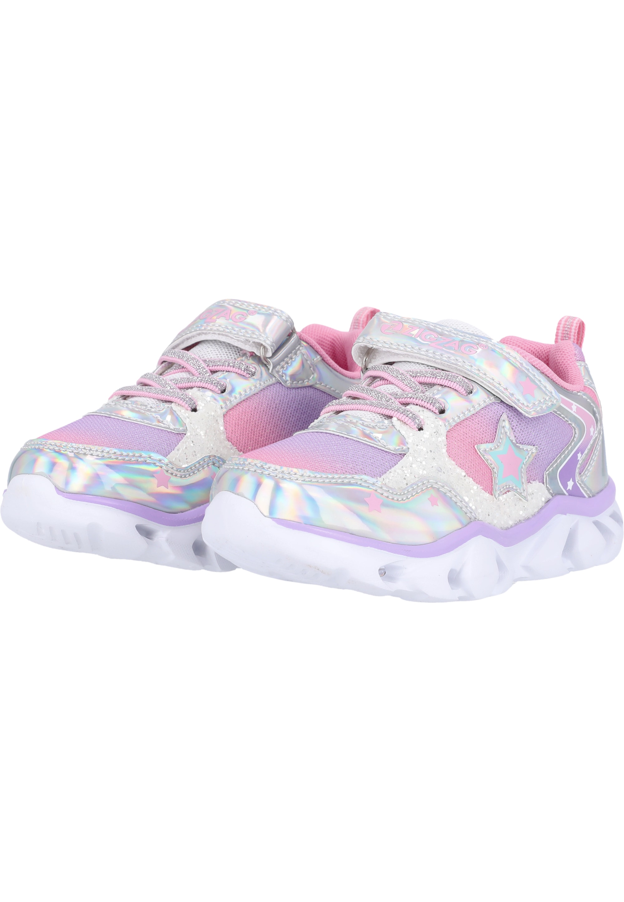 ZIGZAG Sneaker »Saserta«, im stylischen Metallic-Design mit aufleuchtender Sohle