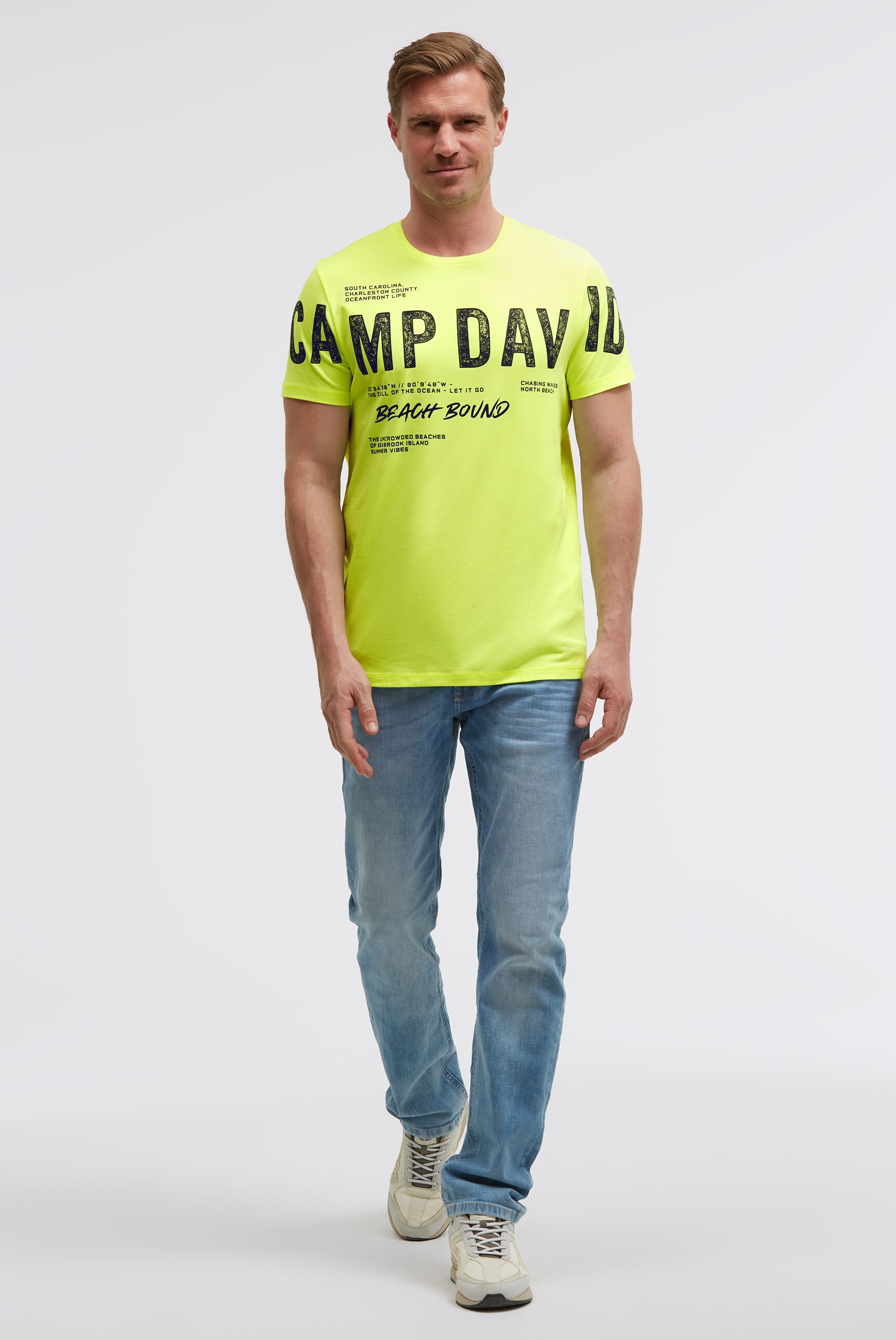 CAMP DAVID Rundhalsshirt mit Baumwolle