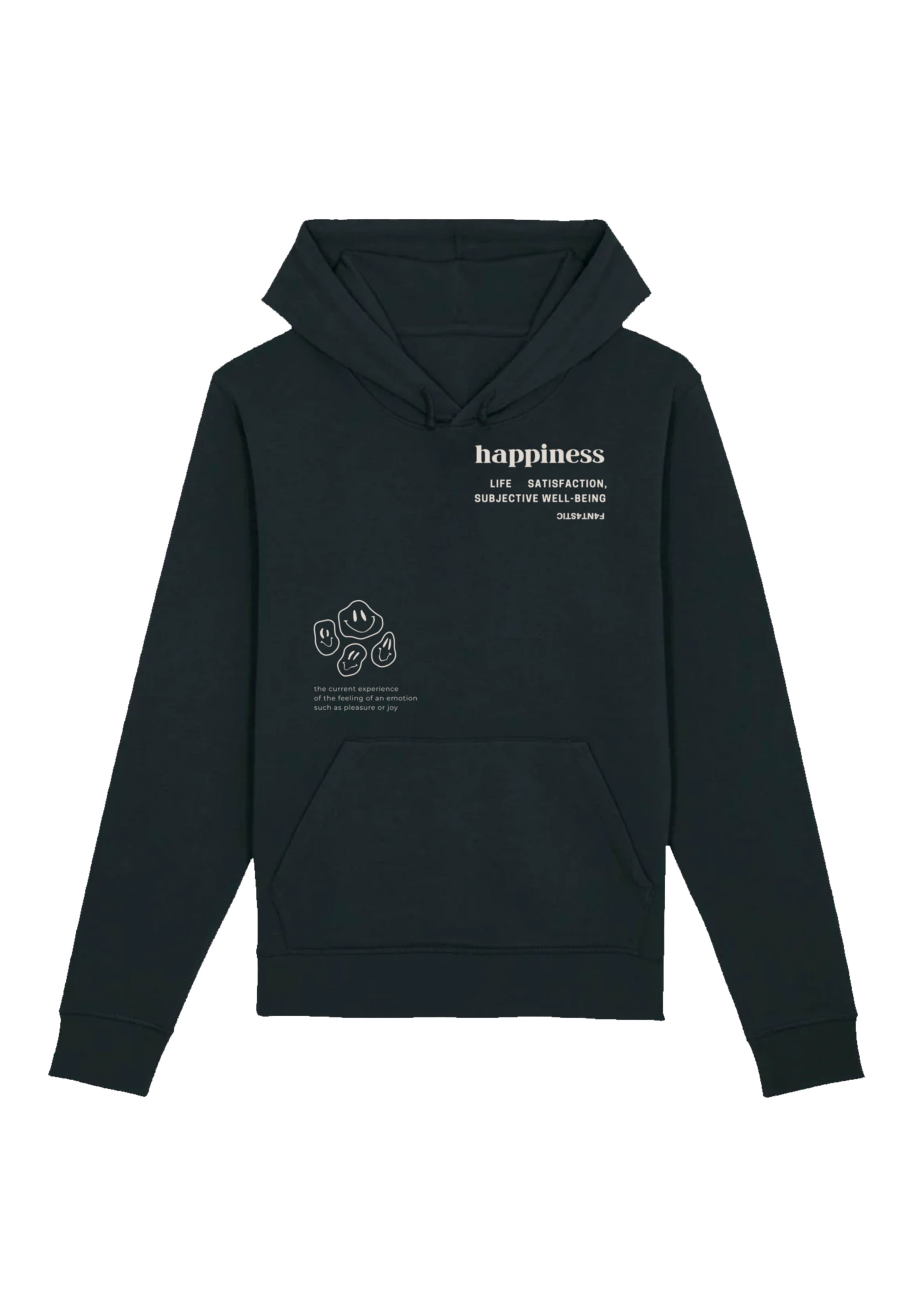 Kapuzenpullover »happiness«, Premium Qualität