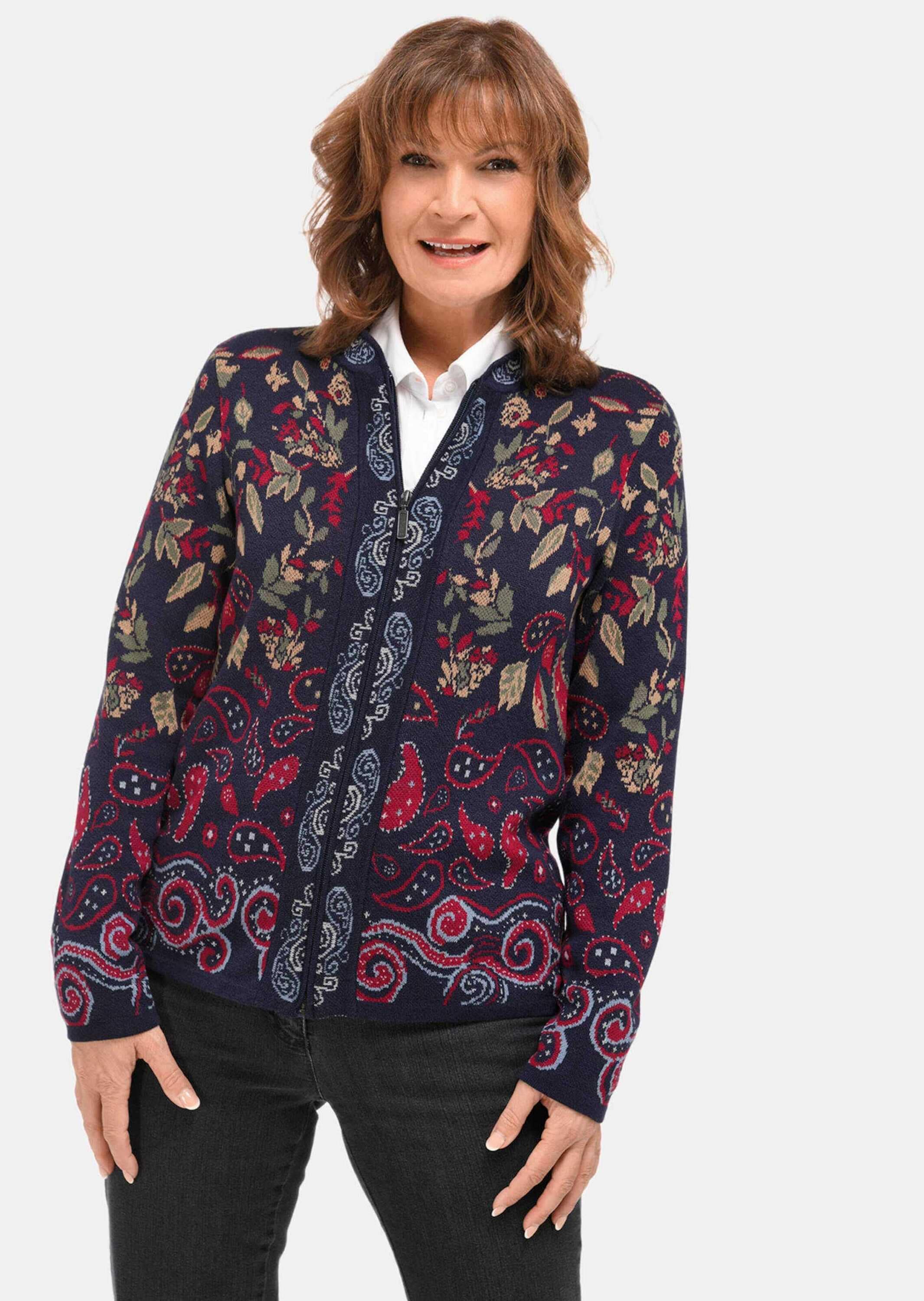 GOLDNER Strickjacke »Strickcardigan Strickjacke mit aufwändiger Strickstruktur«
