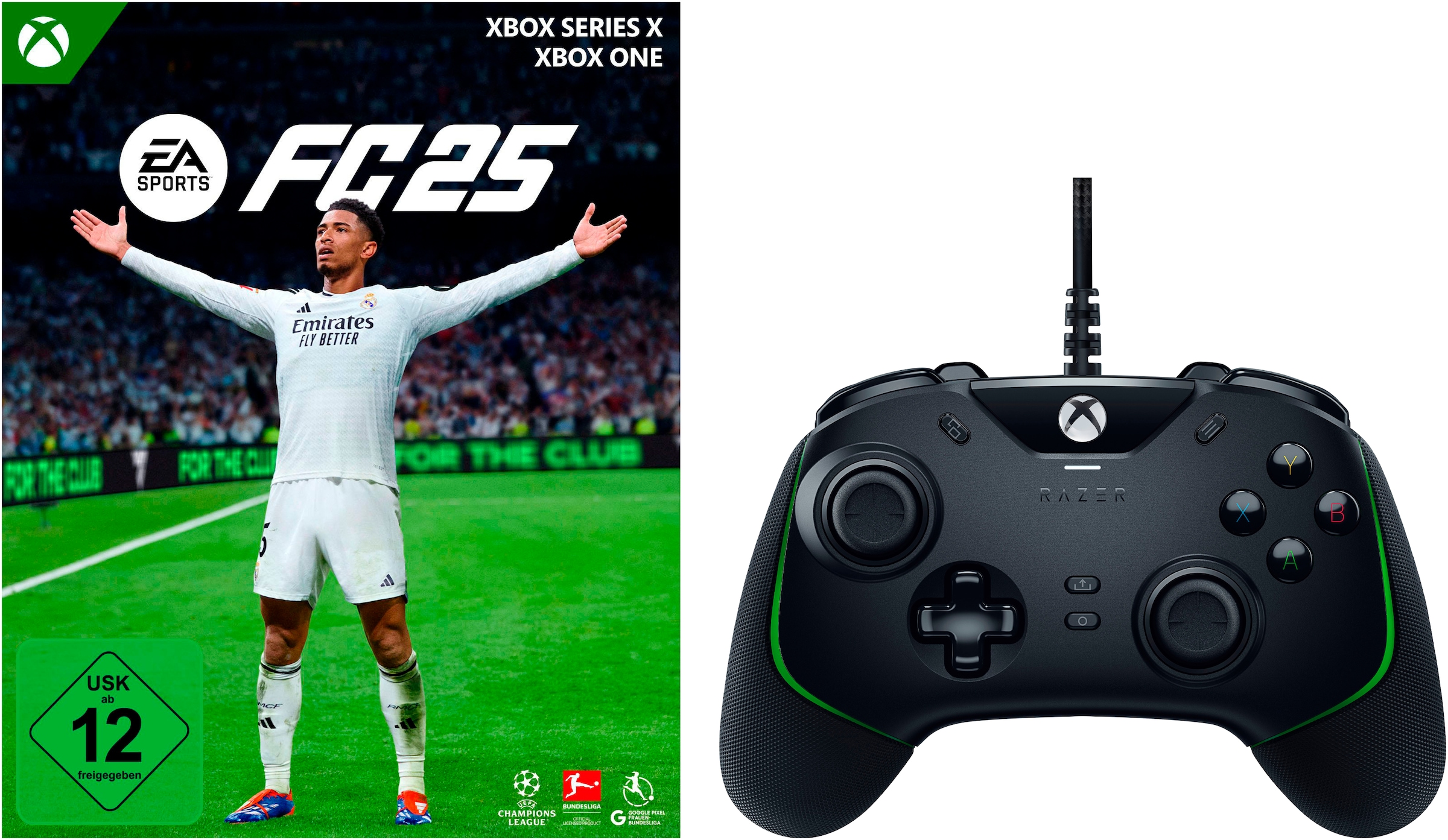 RAZER Controller »EA SPORTS FC 25 (Xbox) + Xbox Razer Wolverine V2«
