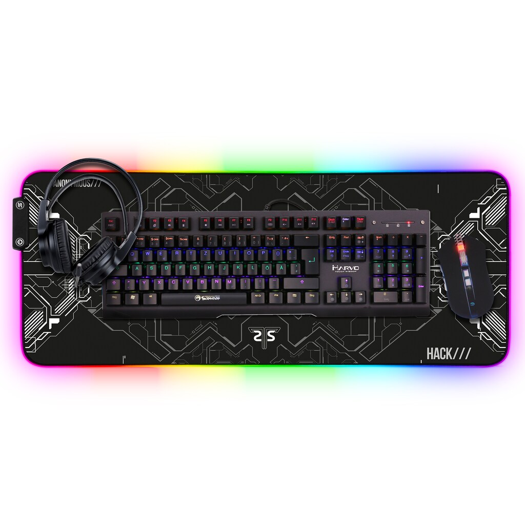 Hyrican Eingabegeräte-Set »Midcore Gamer Kit Gamma KG943G/ST-GM108/ST-MP25B/HG8935«