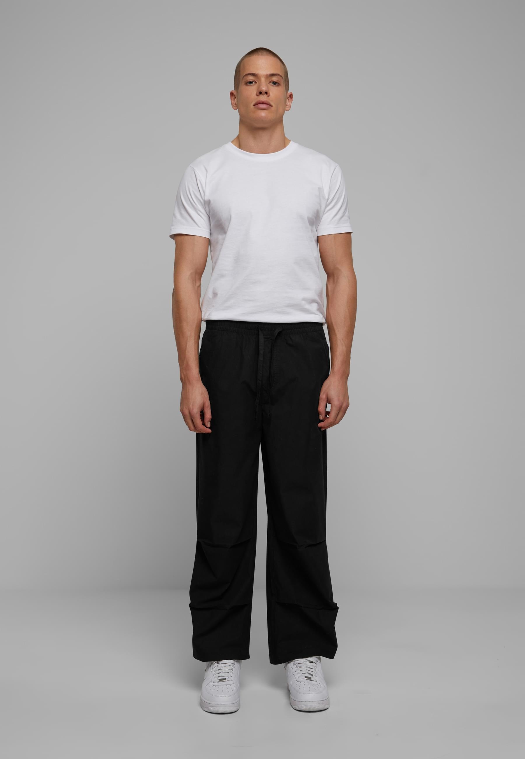 URBAN CLASSICS Stoffhose »Urban Classics Wide Poplin Pants«, (1 tlg.)