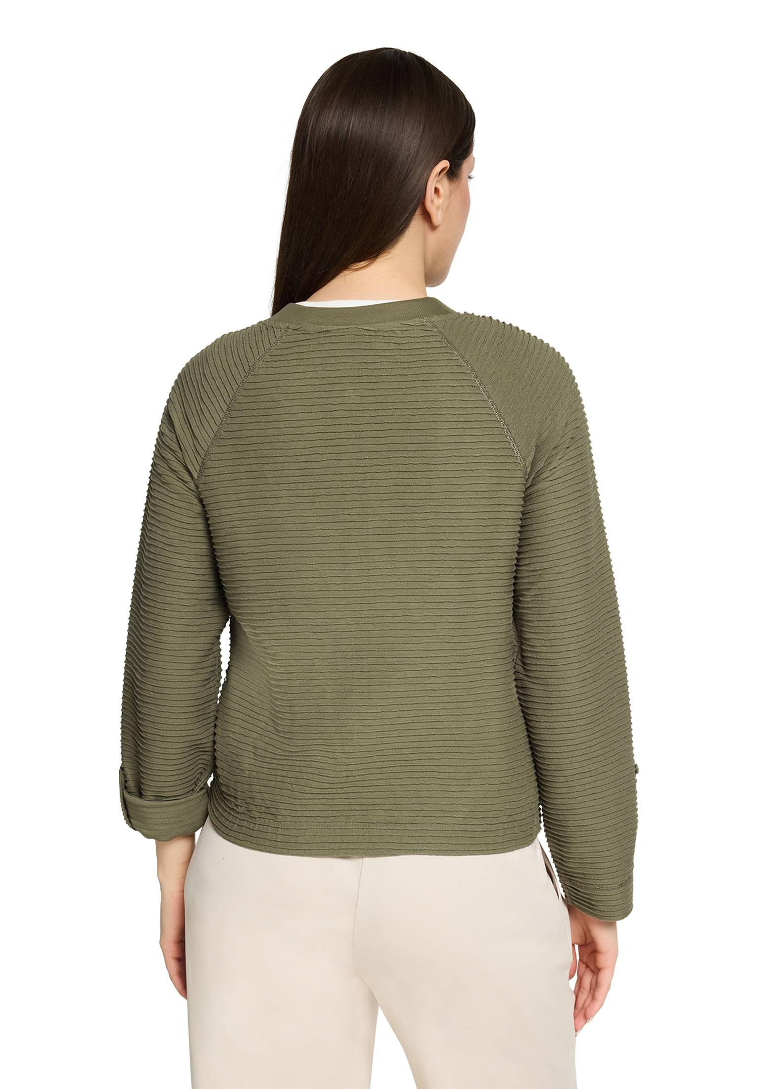 Betty Barclay Sweatjacke »Damen mit Rippenstruktur«