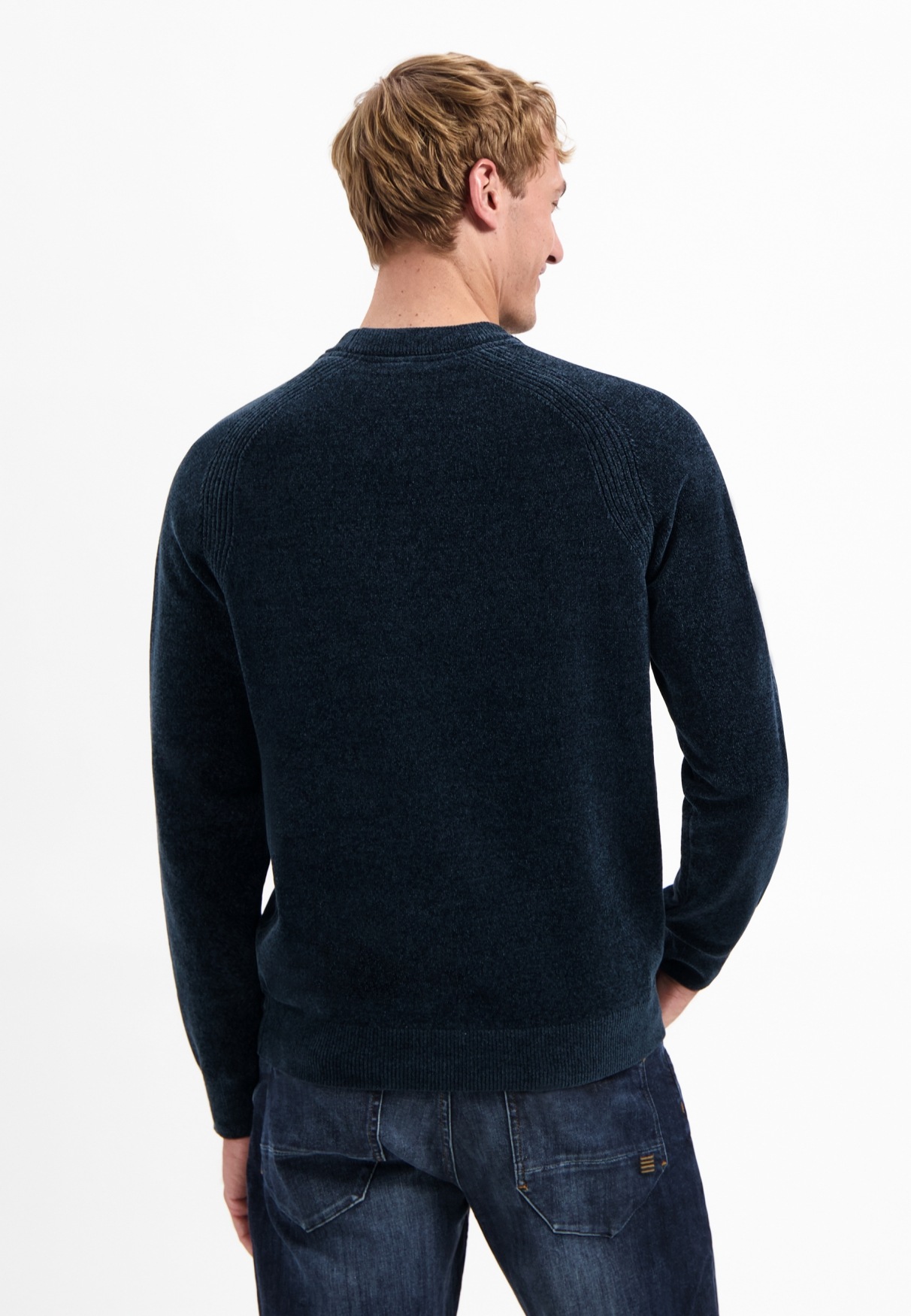 NO EXCESS V-Ausschnitt-Pullover »No Excess Chenille-Pullover«