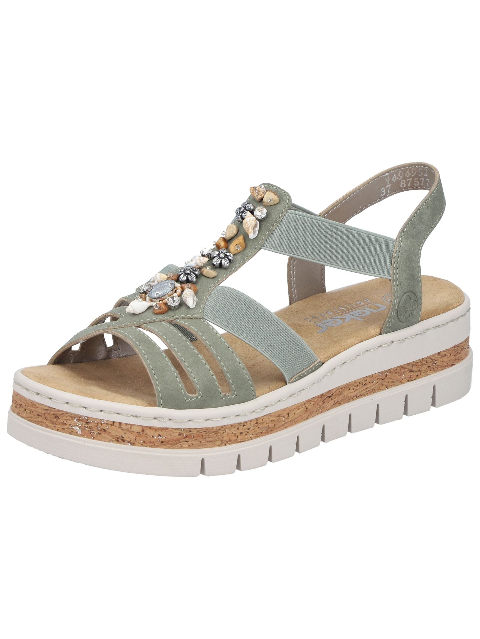 Rieker Plateausandaletten "Rieker Sandalen Lederimitat"