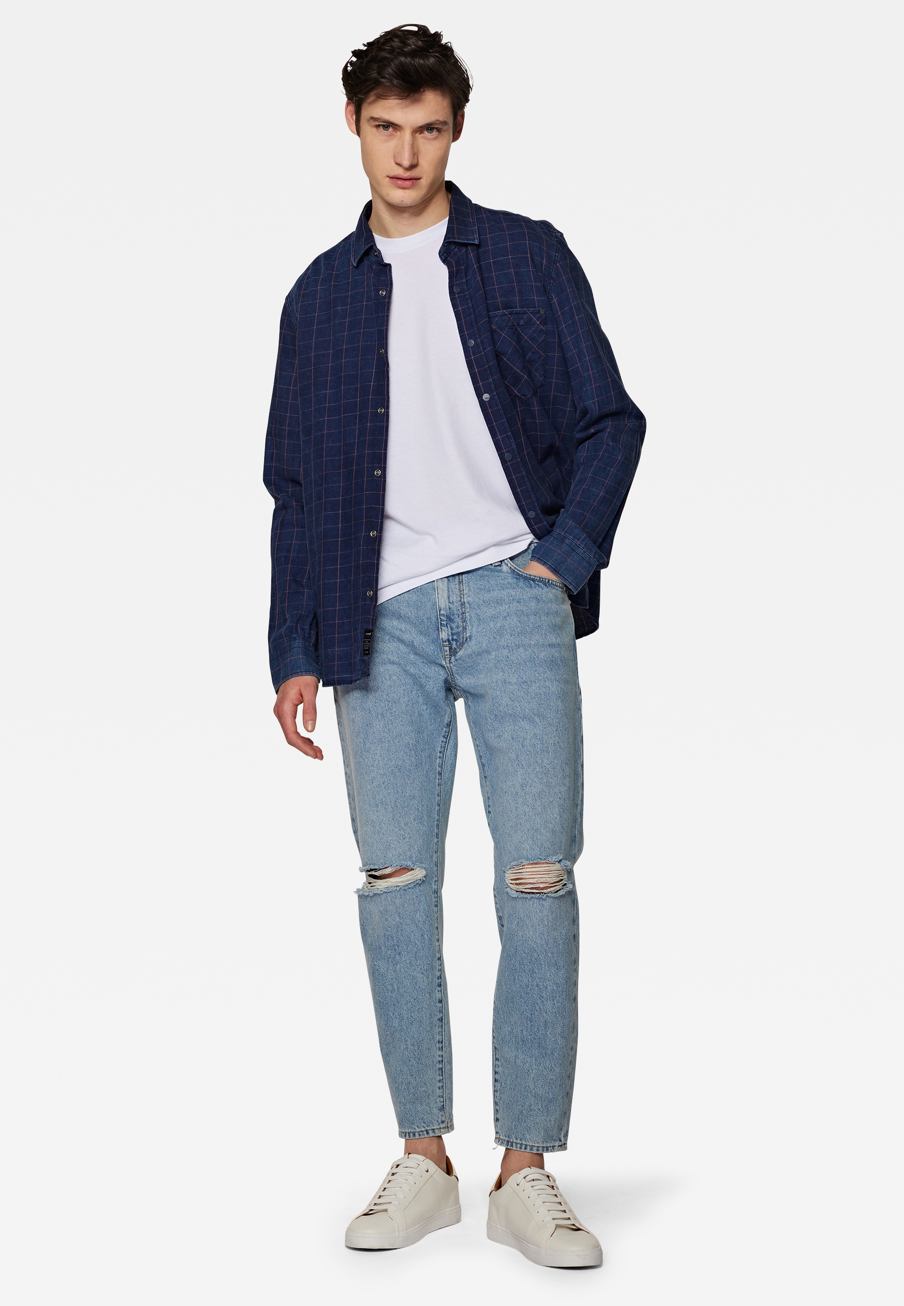 Mavi Weite Jeans "MILAN", Slim Tapered Leg Pants