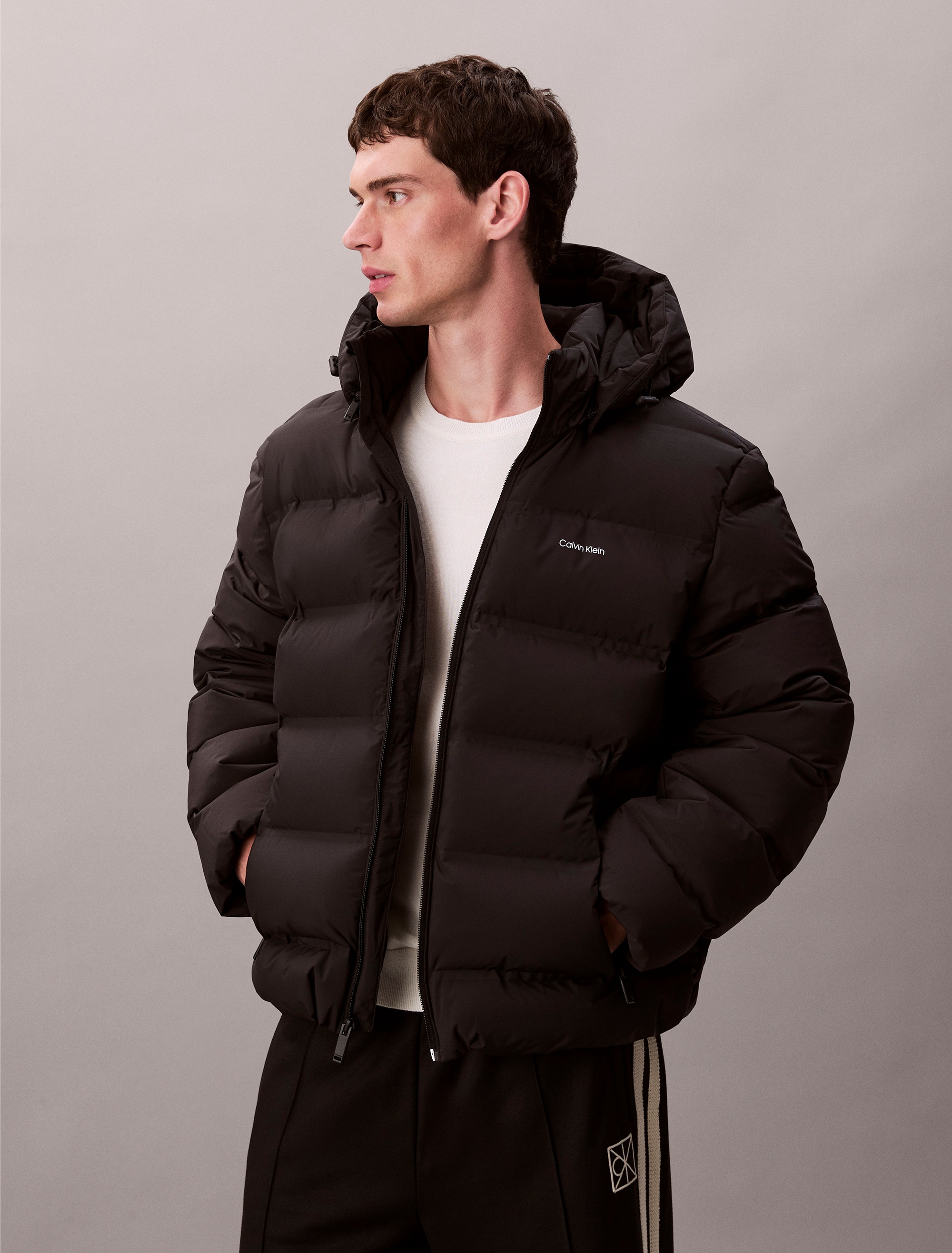 Calvin Klein Steppjacke "LS QUILTED BONDED CHANNEL HD PUF" ohne Kapuze Mit günstig online kaufen