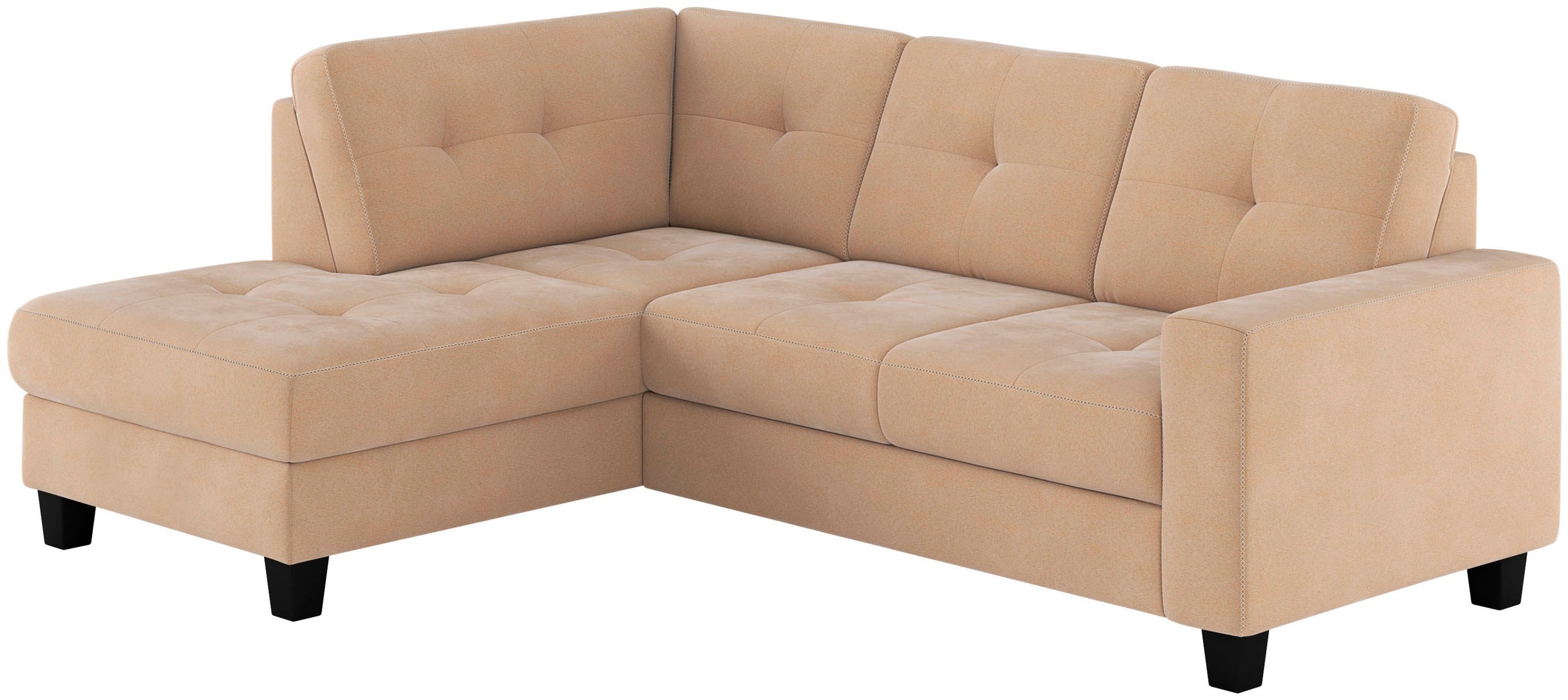 Places of Style Ecksofa »Varese«, wahlweise mit Bettfunktion und Bettkasten