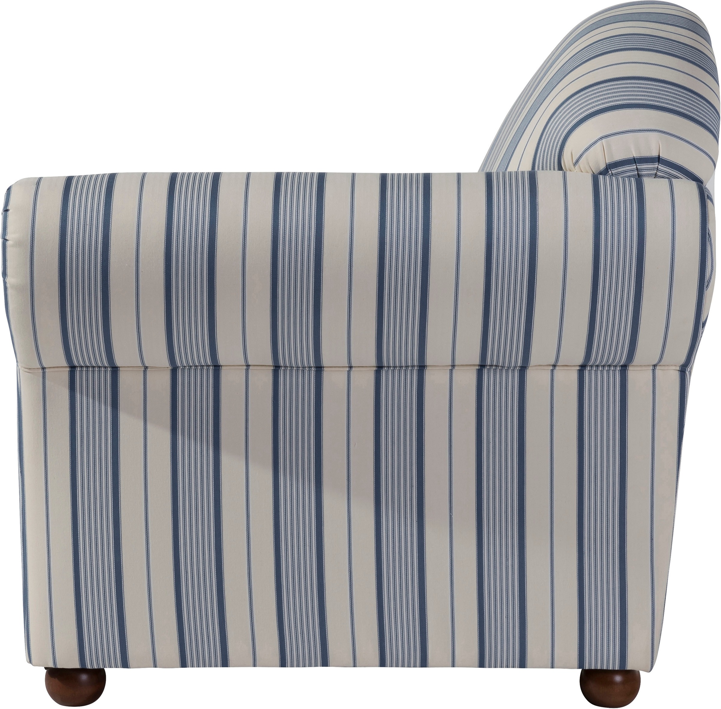 Max Winzer® Recamiere »Caros, klassisch moderne Recamiere im Landhausstil, Solitärmöbel,«, komfortabler Sitzkomfort durch Federkern, Retro, Streifendesign