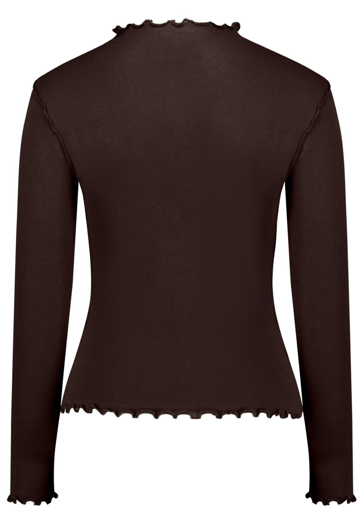 Zero Kurzarmshirt »Damen unifarben« 1 mit Wellenkante
