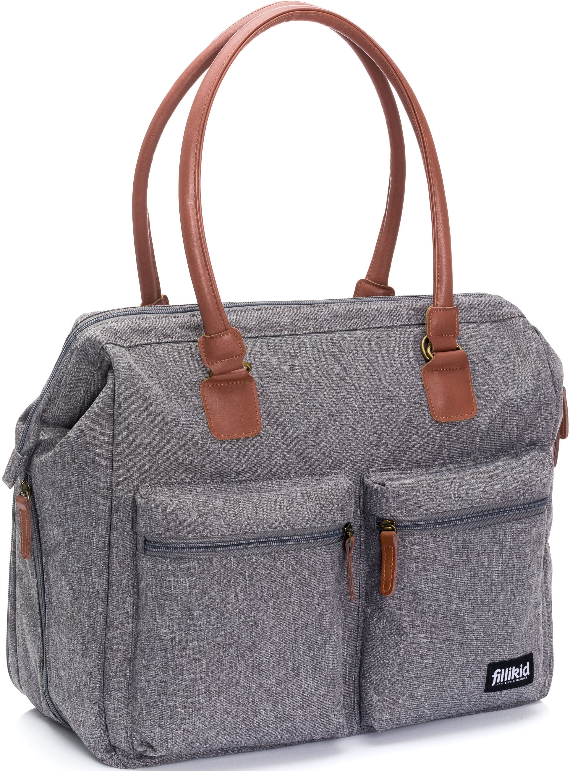 Fillikid Wickeltasche »Oxford, grau melange«, mit Wickelunterlage