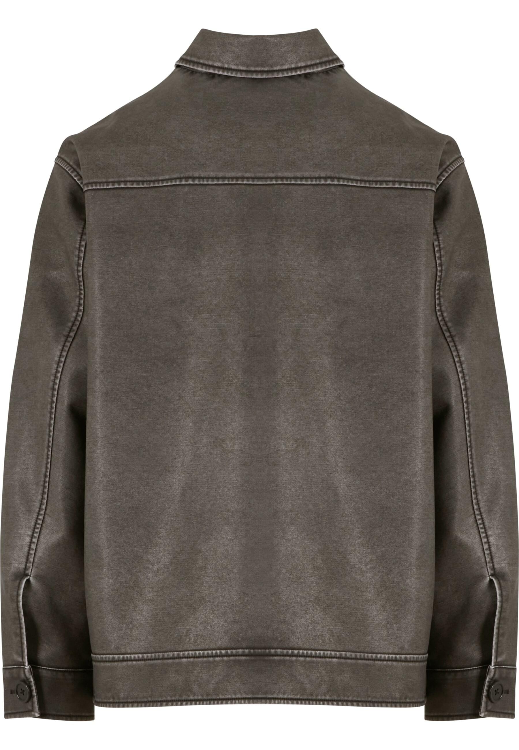 URBAN CLASSICS Lederjacke »Urban Classics Vintage Jacket«, (1 St.), ohne Kapuze