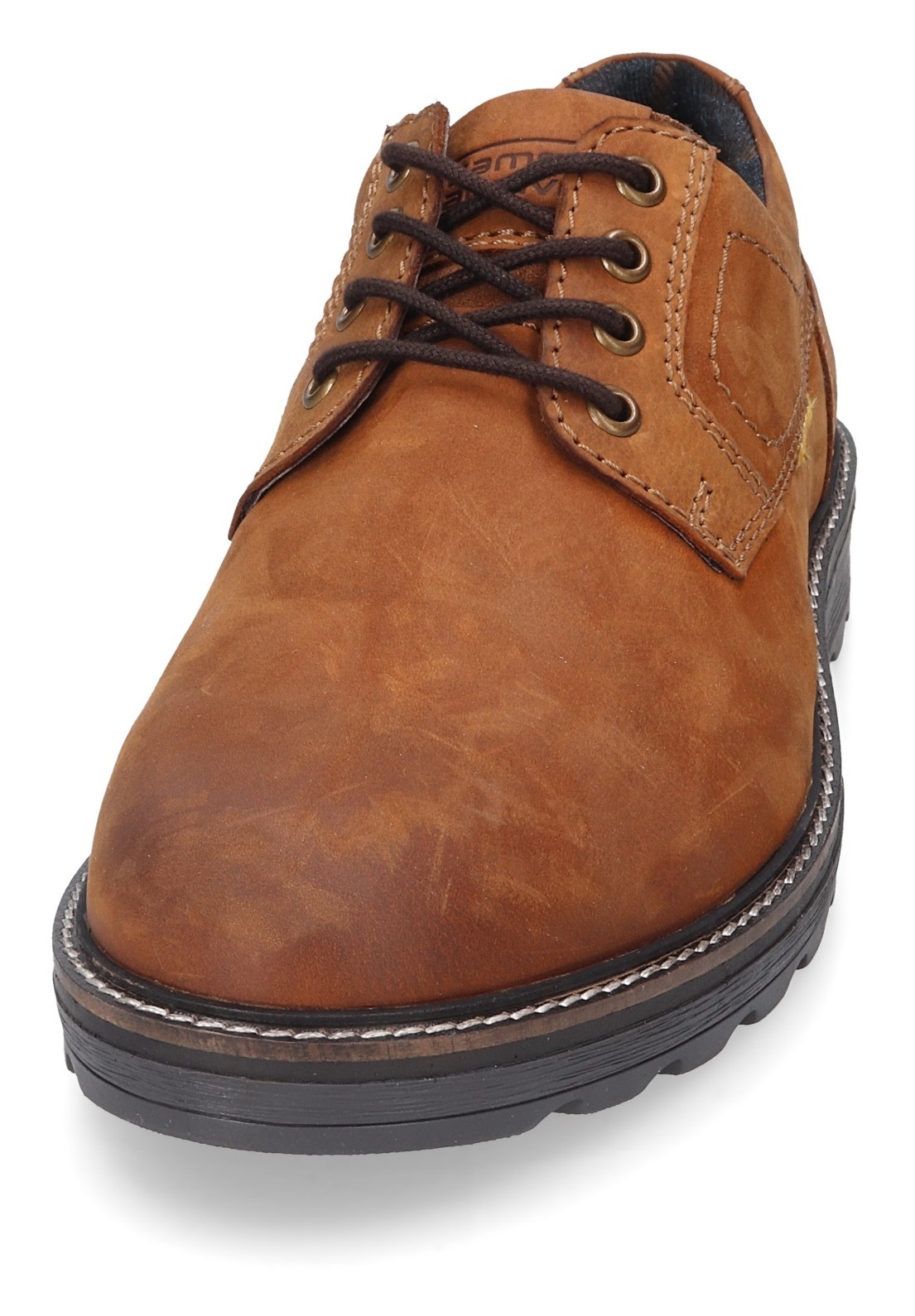 Schnürschuh CAMEL ACTIVE, Herren, Gr. 45, braun (cognac), Nubukleder, Schuhe Schnürschuh, Trachtenschuh, Freizeitschuh mit gepolsterter Innensohle 3