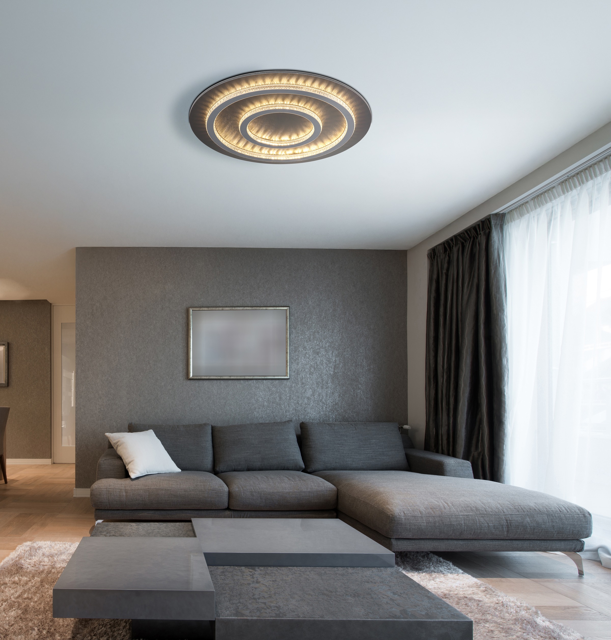 GLOBO LIGHTING Deckenleuchte »JAYDEN« LED-Modul 1 Stk. warmweiß - kaltweiß Deckenlampe Wohnzimmer-Leuchte Schlafzimmer-Leuchte Flur Küche