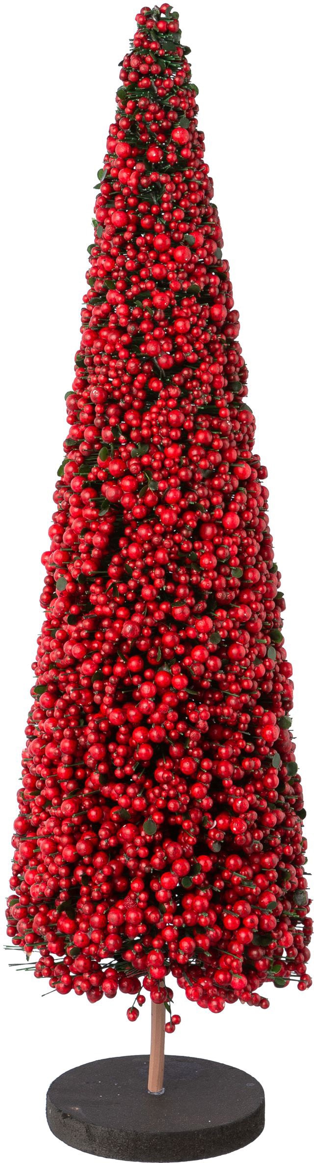 auf Creativ BAUR cm verziert, Höhe Dekobaum Holzbase, 50 | hochwertiger bestellen mit deco »Weihnachtsdeko«, Perlen
