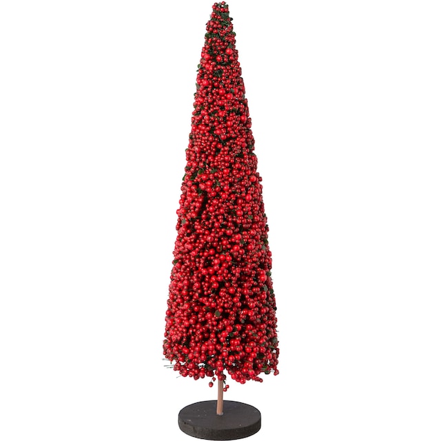 Creativ deco Dekobaum »Weihnachtsdeko«, auf hochwertiger Holzbase, mit  Perlen verziert, Höhe 50 cm bestellen | BAUR