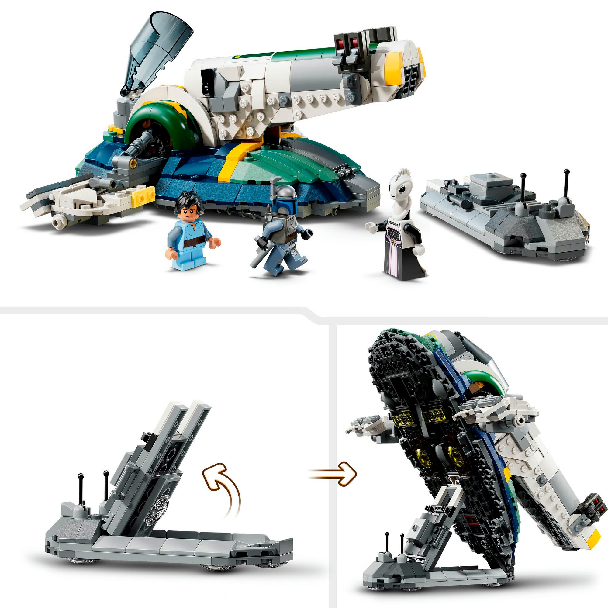 LEGO® Konstruktionsspielsteine »Jango Fetts Sternenschiff (75433), LEGO Star Wars™«, (707 St.), Made in Europe