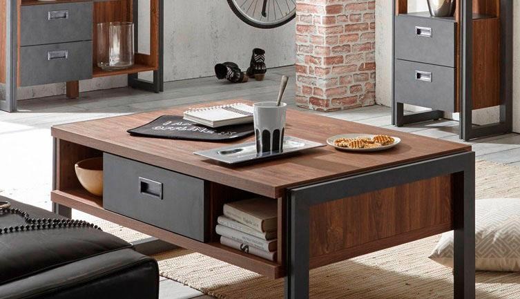 Home affaire Couchtisch Detroit, Breite 113 cm, im angesagten Industrial-Look