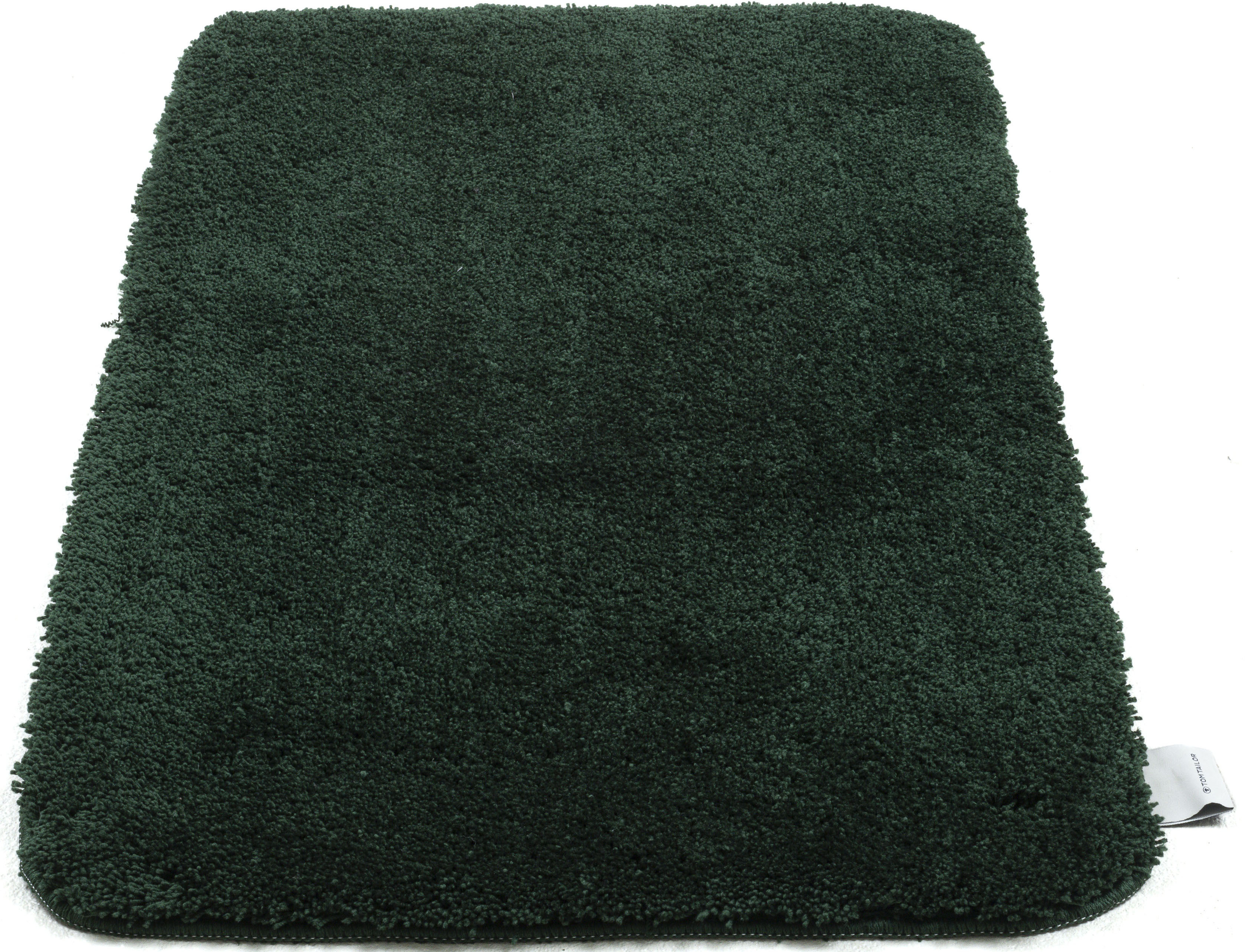 TOM TAILOR HOME Badematte "Cozy Bath UNI, Badvorleger, Badezimmer Teppich" Höhe 27 mm rutschhemmend beschichtet fußbodenheizungsgeeignet Badteppich, Uni Farben, rechteckig, in rund & oval erhältlich