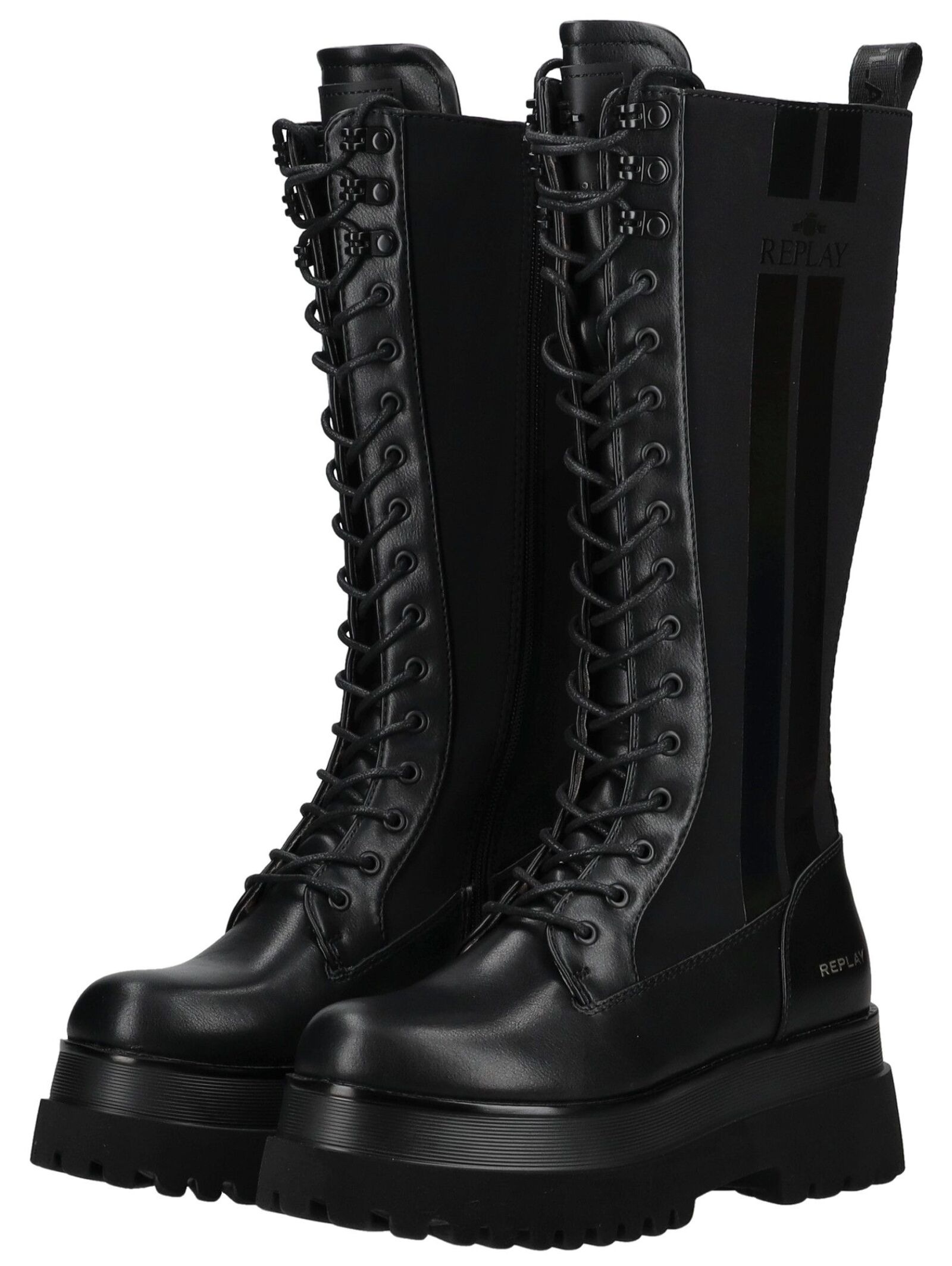 Replay Schnürstiefel »Replay Stiefel Lederimitat/Textil«