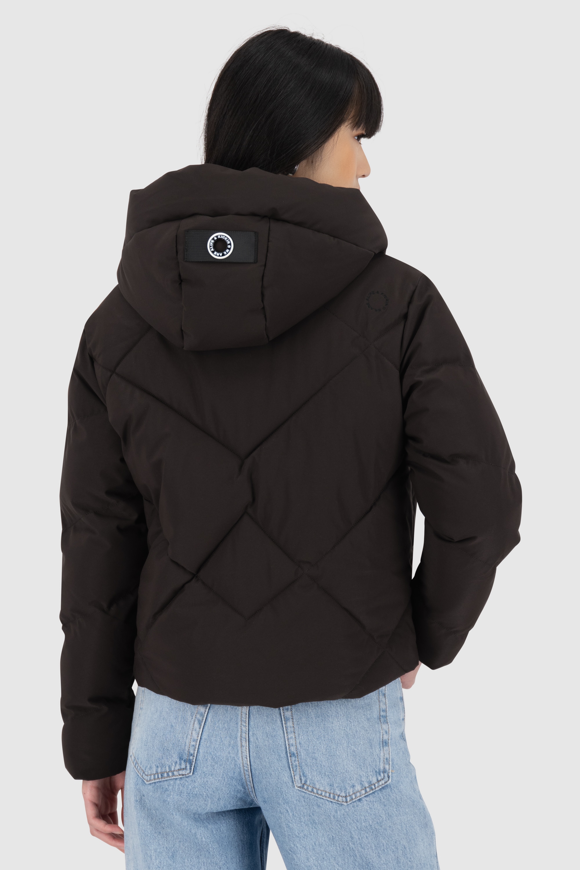 Alife & Kickin Steppjacke »Damen MurielAK A«, mit Kapuze, Kurze warme moderne Jacke mit großer gefütterter Kapuze