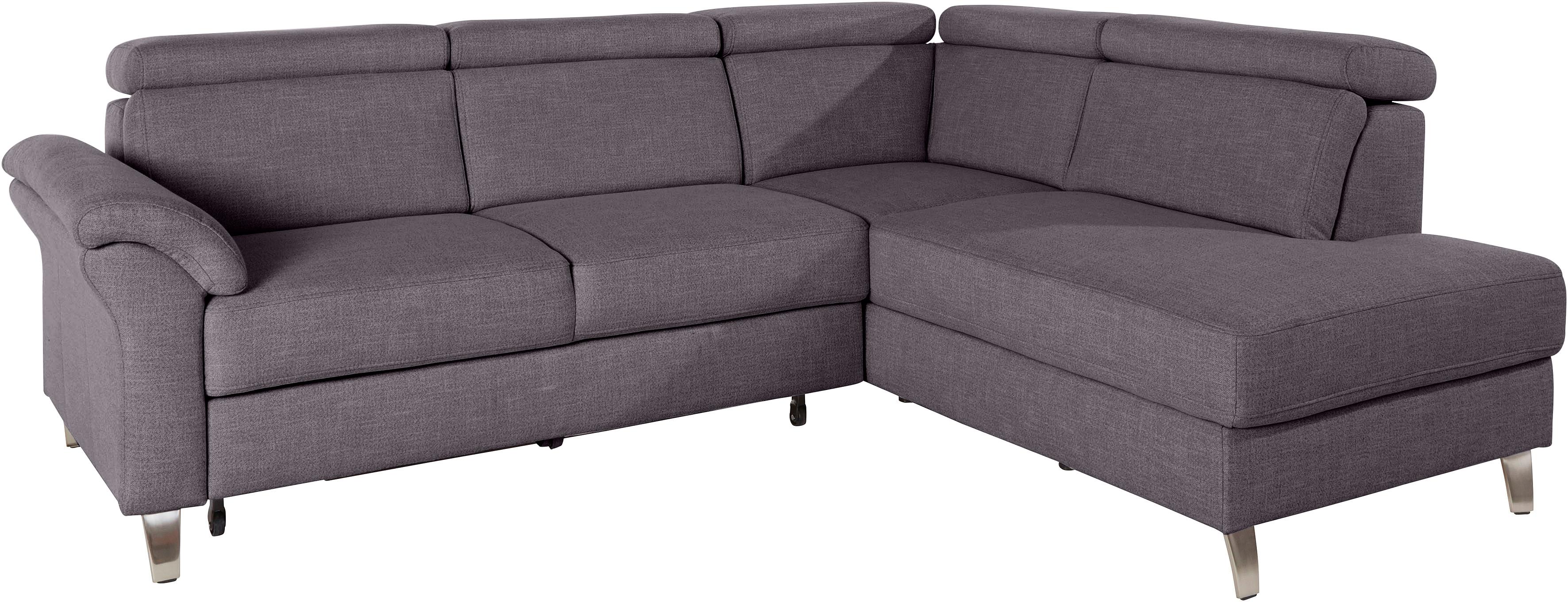 sit&more Ecksofa "Arngast L-Form" inklusive Kopfteilverstellung und Federkern