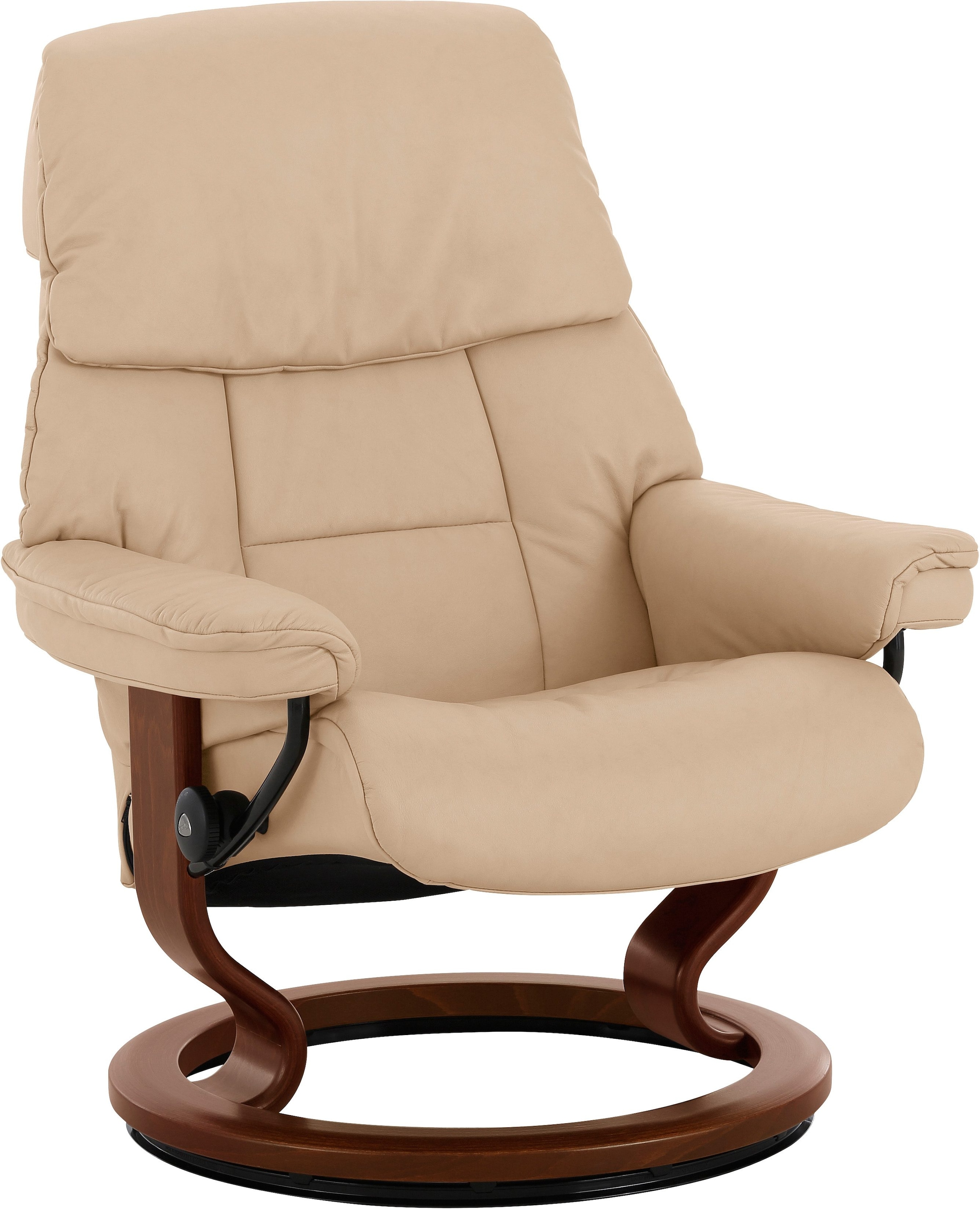 Stressless Relaxsessel "Ruby" mit Classic Base, Größe M, Gestell Eiche, Wenge, Braun & Schwarz