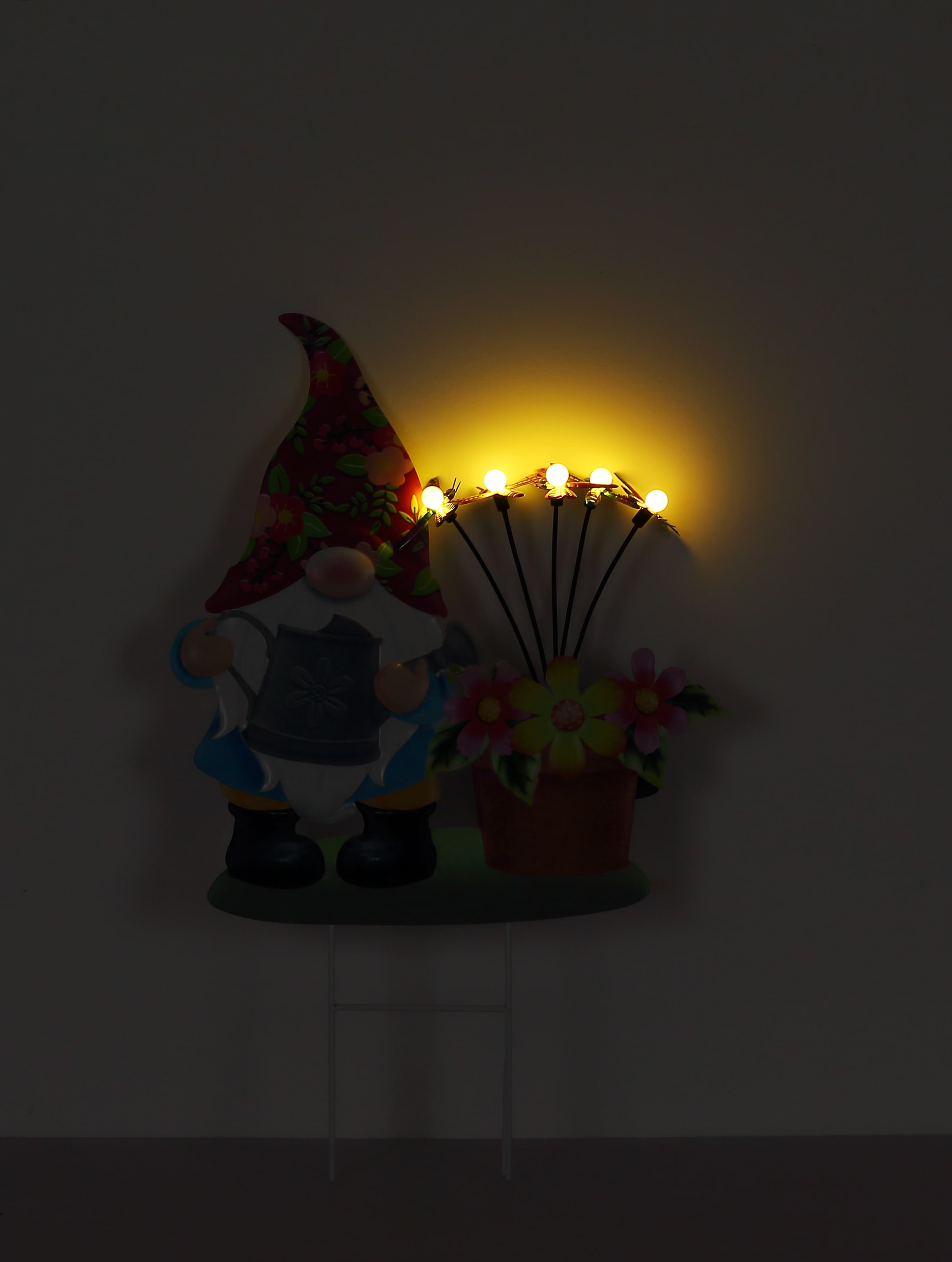 GLOBO LIGHTING LED Solarleuchte »SOLARLEUCHTE METALL BUNT, 5XLED« LED-Modul 1 Stk. Warmweiß Solar Garten Terrasse Außenbeleuchtung Dekoleuchten