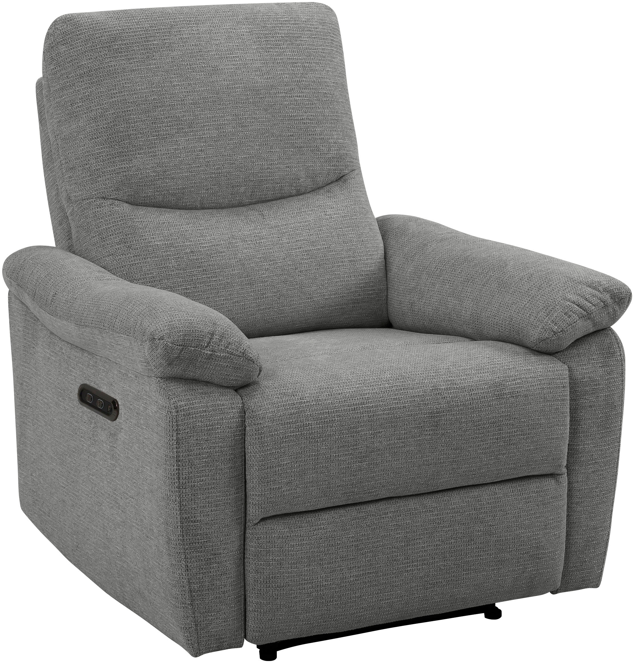 Home affaire Relaxsessel »ODILON, TV-Sessel mit Relax- und Liegefunktion, Struktur-Bezug«, manuelle und elektrische Funktion (mit USB A/C), Federkern-Polsterung