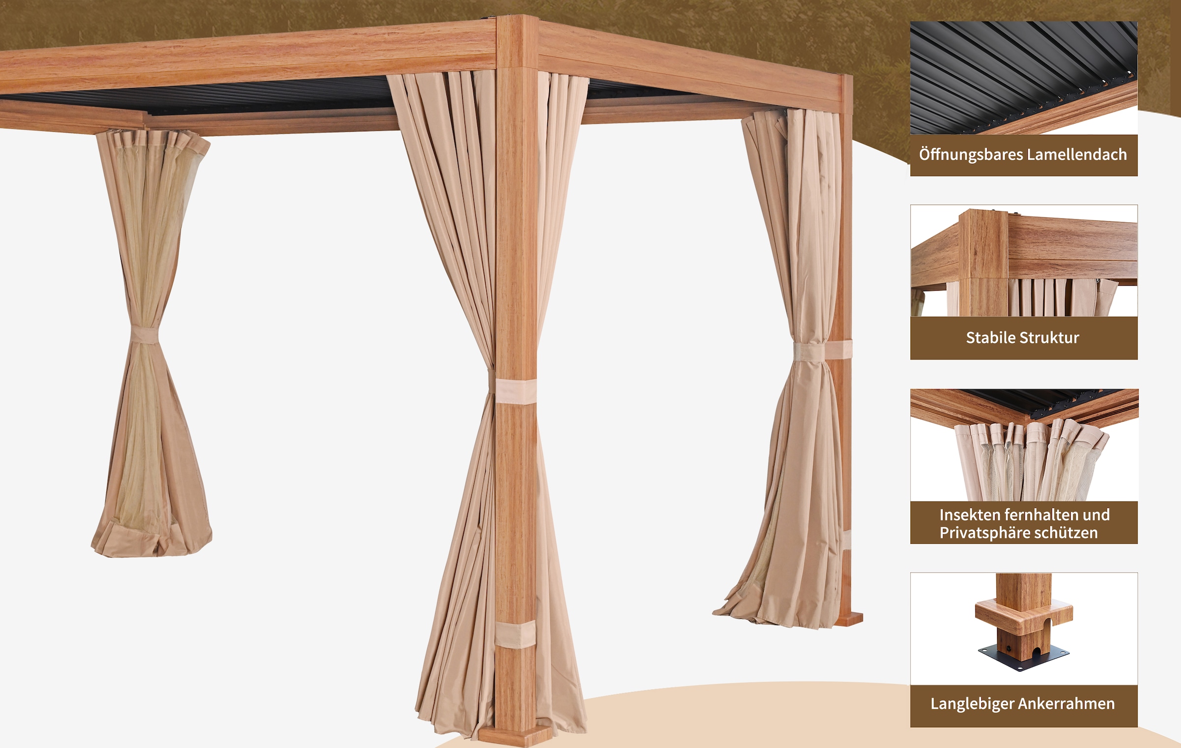 KONIFERA Pavillon »Alhambra« verschiedene Größen