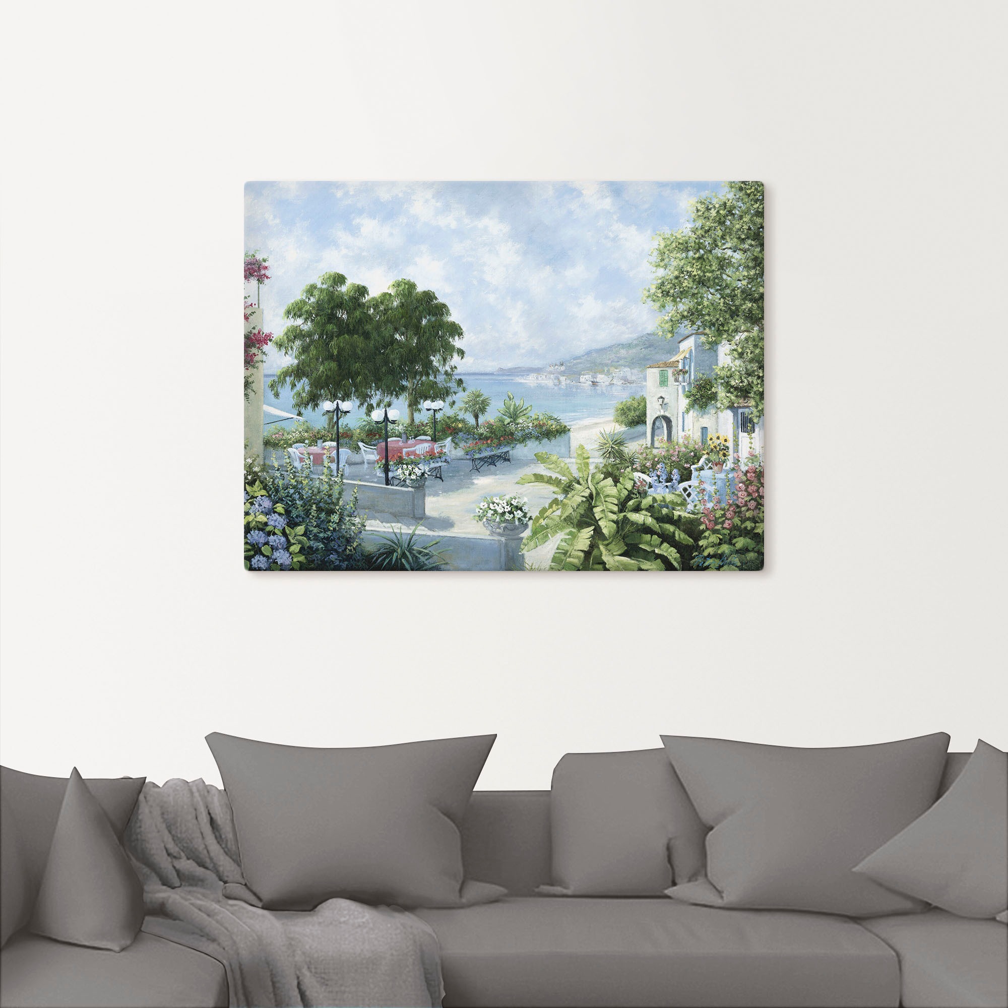Artland Wandbild »Ozeansicht«, Garten, (1 St.), als Leinwandbild, Poster in verschied. Größen