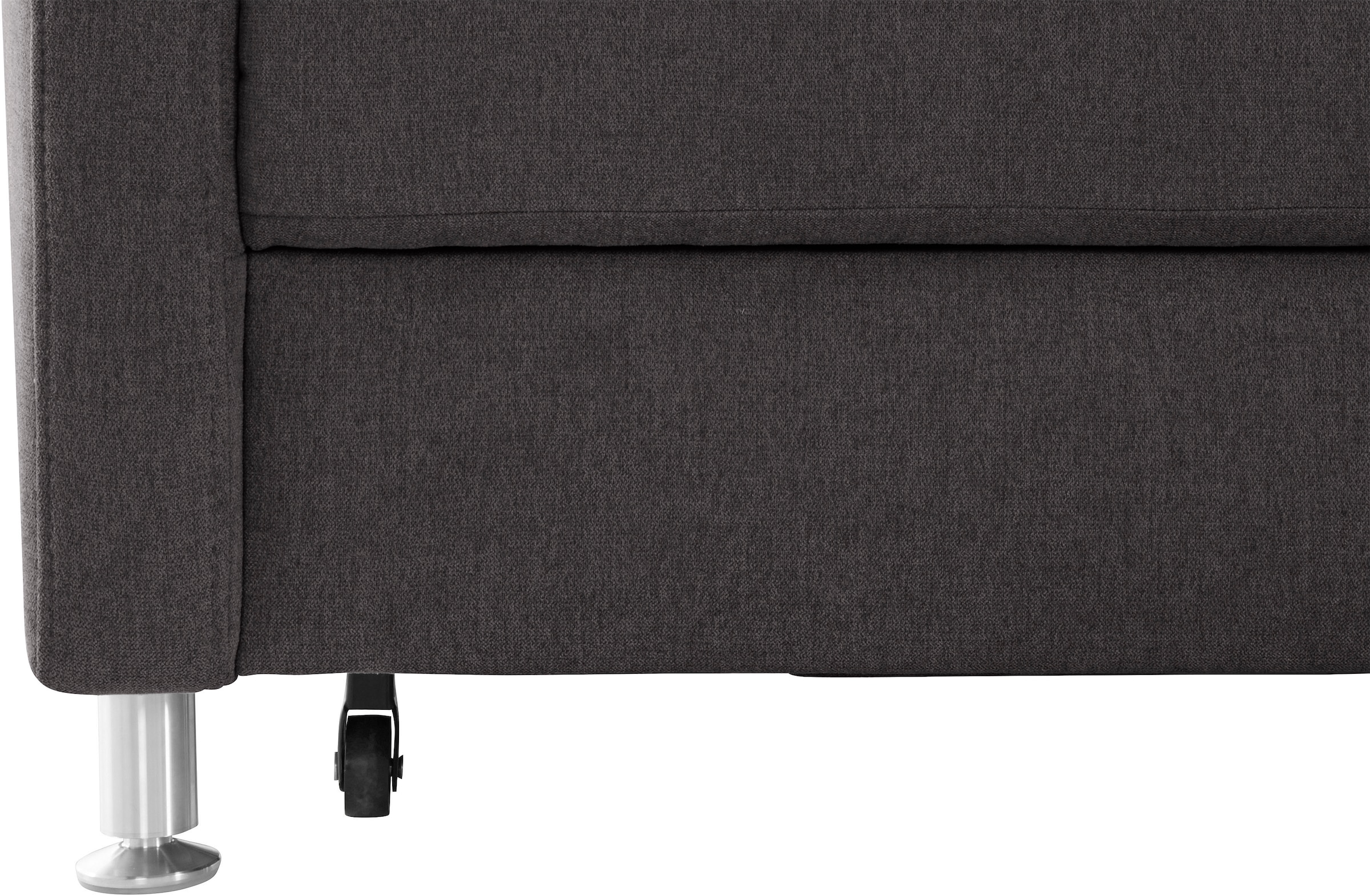 sit&more Ecksofa »Darwin L-Form«, inklusive Federkern, wahlweise mit Kopfteilverstellung, Bettfunktion