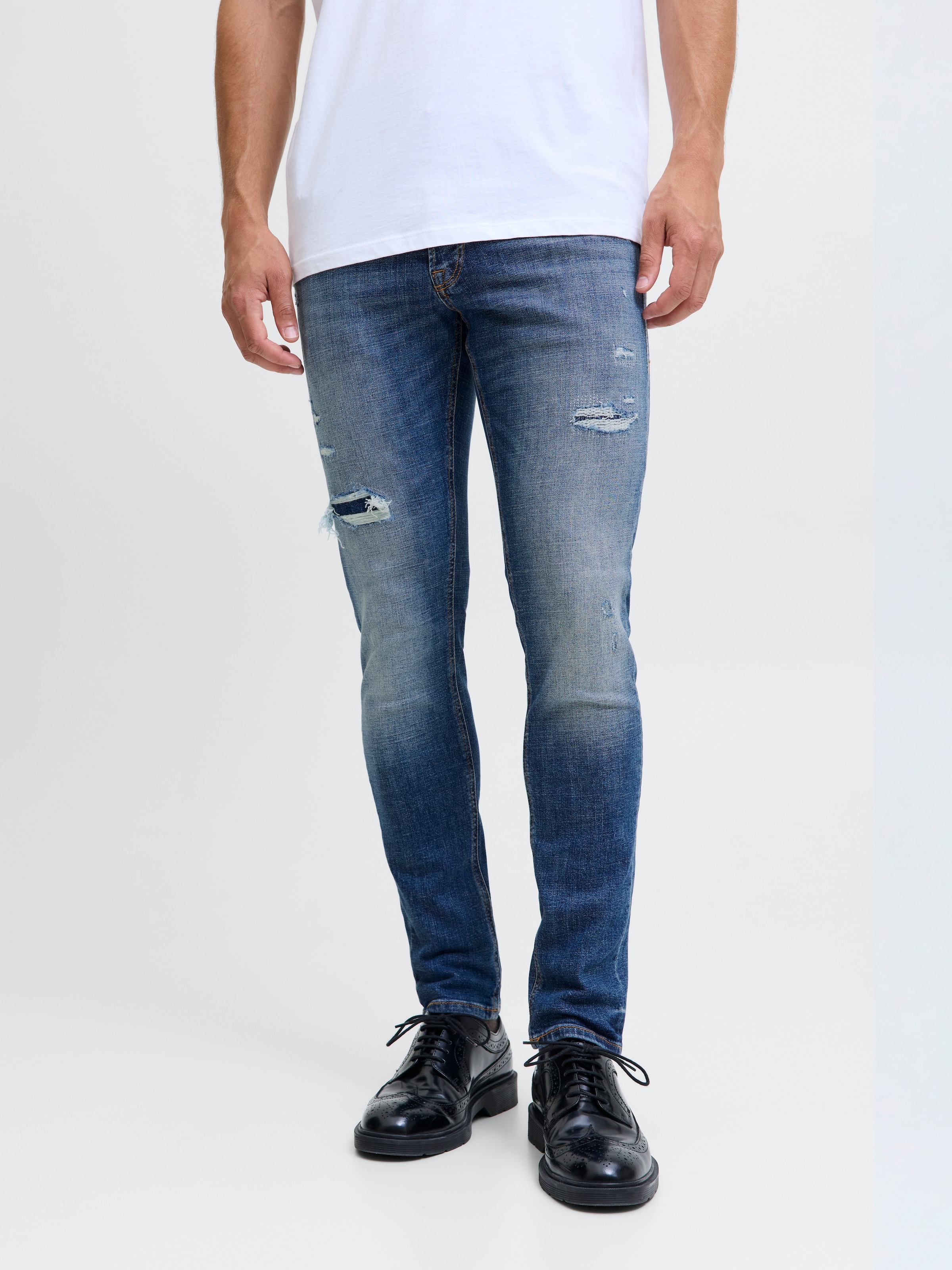 Jack & Jones Herren Jeans JJIGLENN JJCOLE - Low Waist - Slim Fit - Blau günstig online kaufen