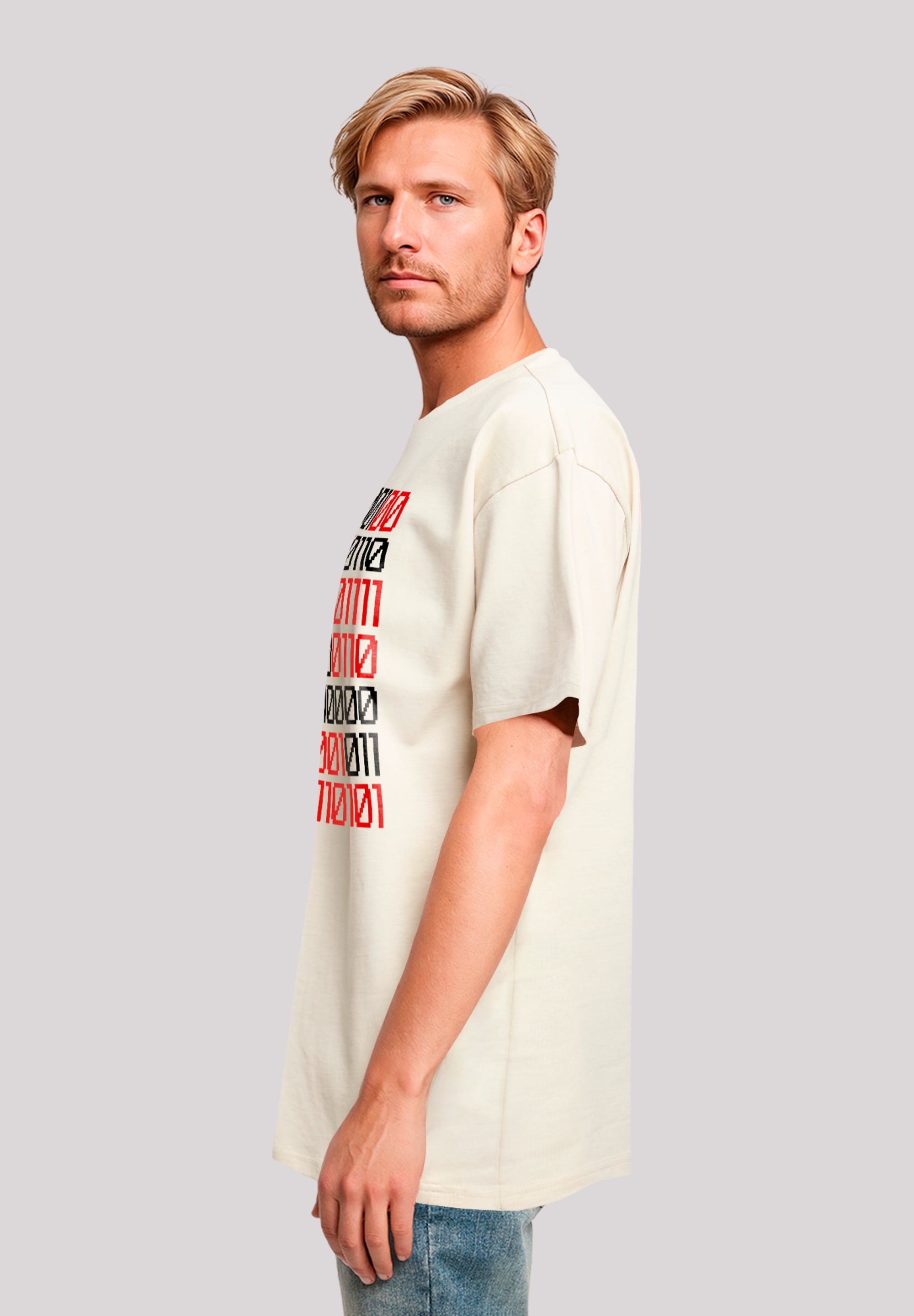F4NT4STIC T-Shirt »I love you 01001001 Binary Code Valentinstag«, Premium Qualität
