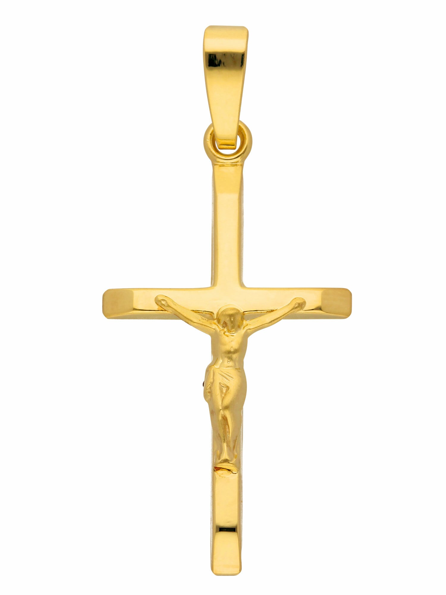 Kettenanhänger »585 Gold Kreuz Anhänger Korpus«, Goldschmuck für Damen & Herren