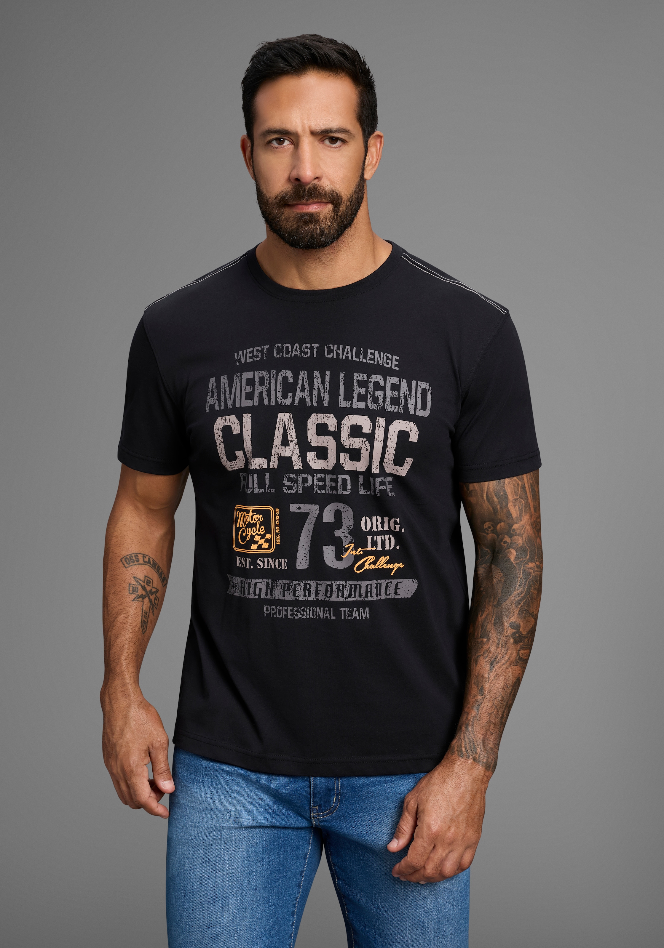 Arizona T-Shirt, Kurzarm, unifarben, Rundhals, aus Baumwolle günstig online kaufen