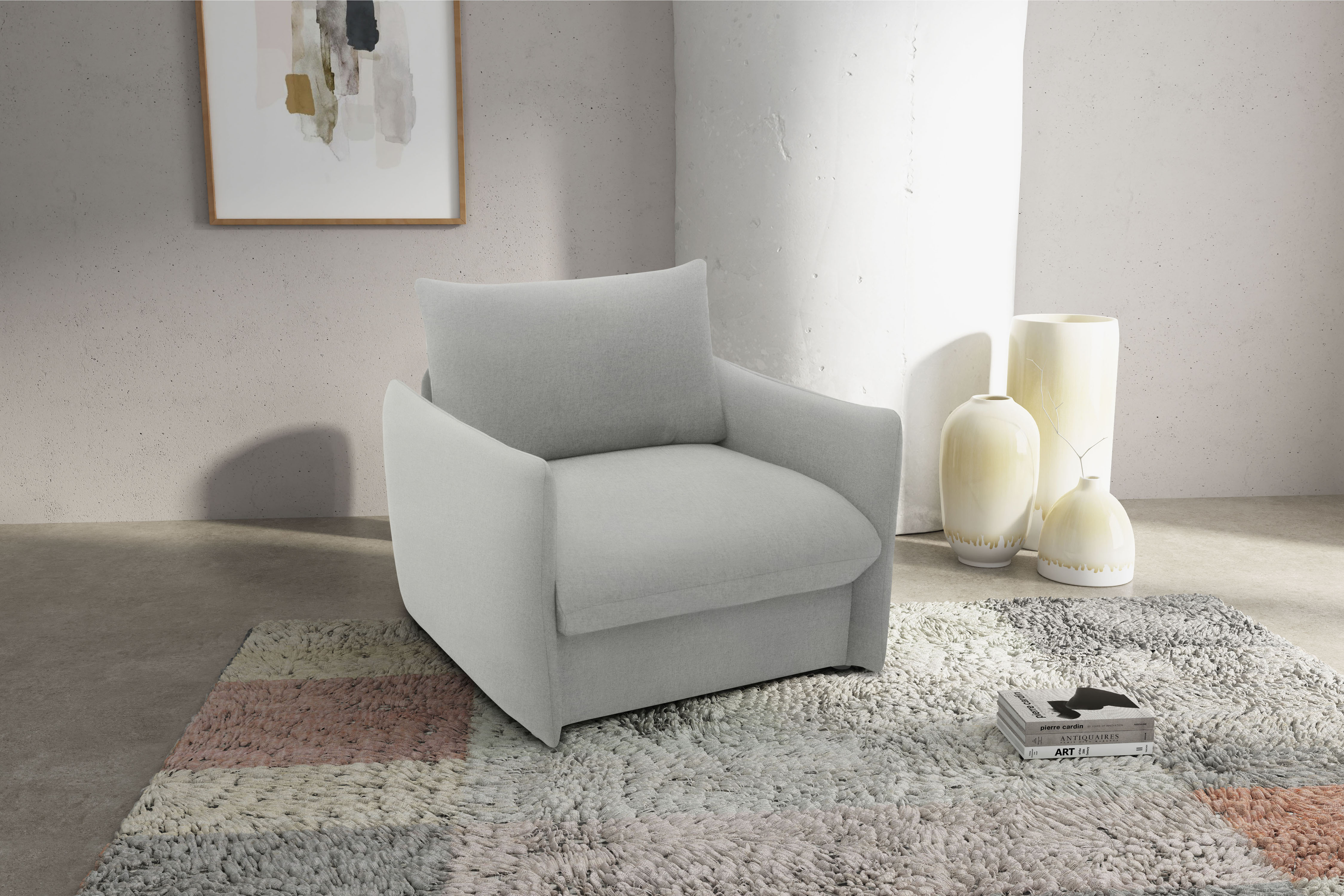 Thumbnail - DOMO collection Sessel "700023 wandelbar zum Loungesessel, Relaxliege und Gästebett", Schlaffunktion, Federkern, stabile...