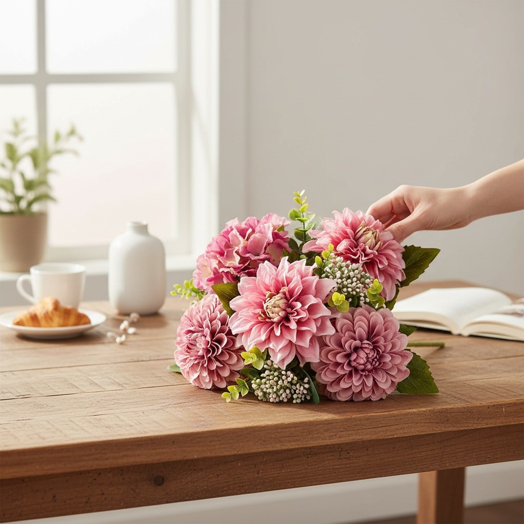 GILDE Kunstblume »Kunstblumenstrauß Posy« ein Mix aus 3 Blumenarten