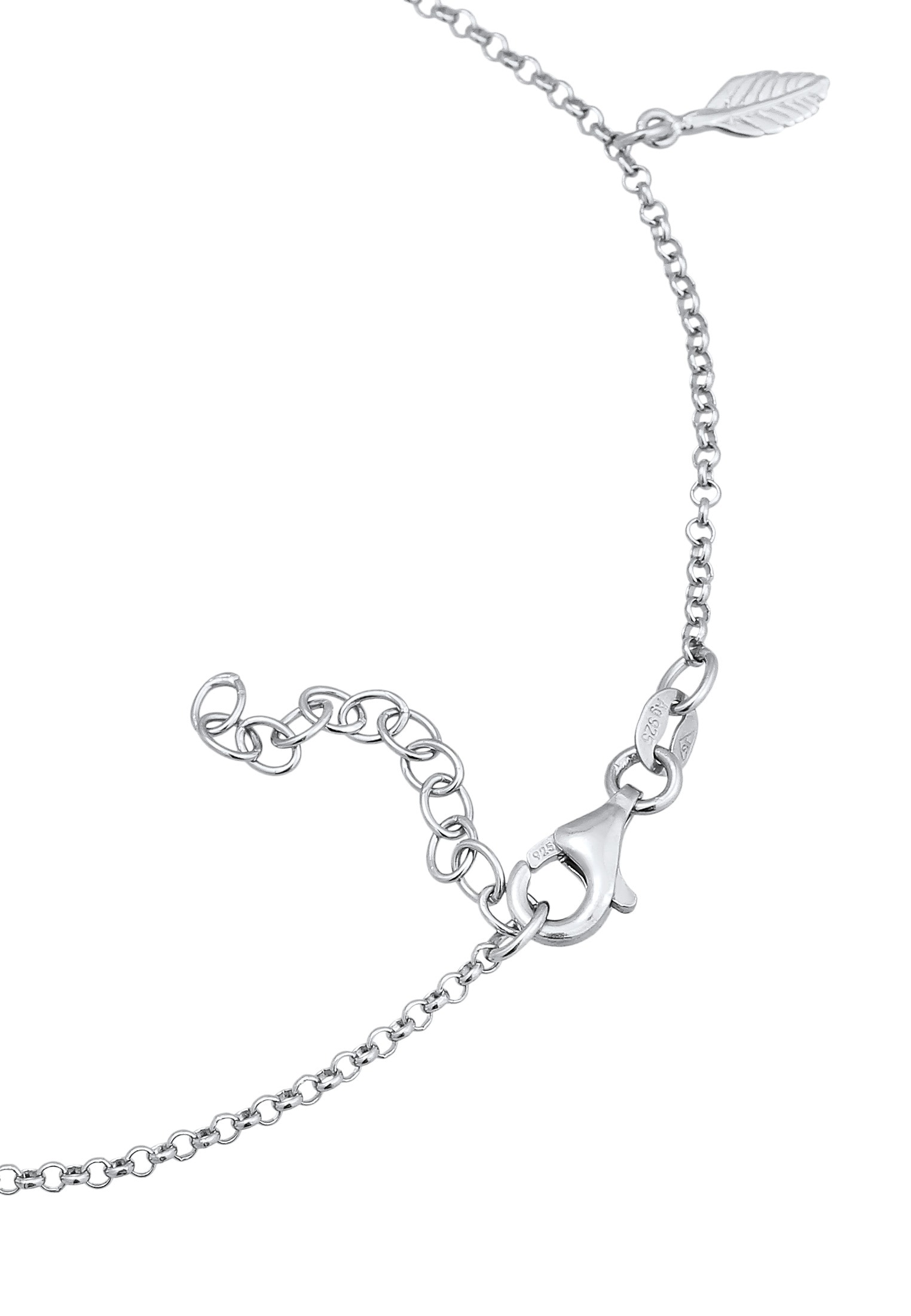 Elli Fußkette »Feder Boho 925 Sterling Silber«