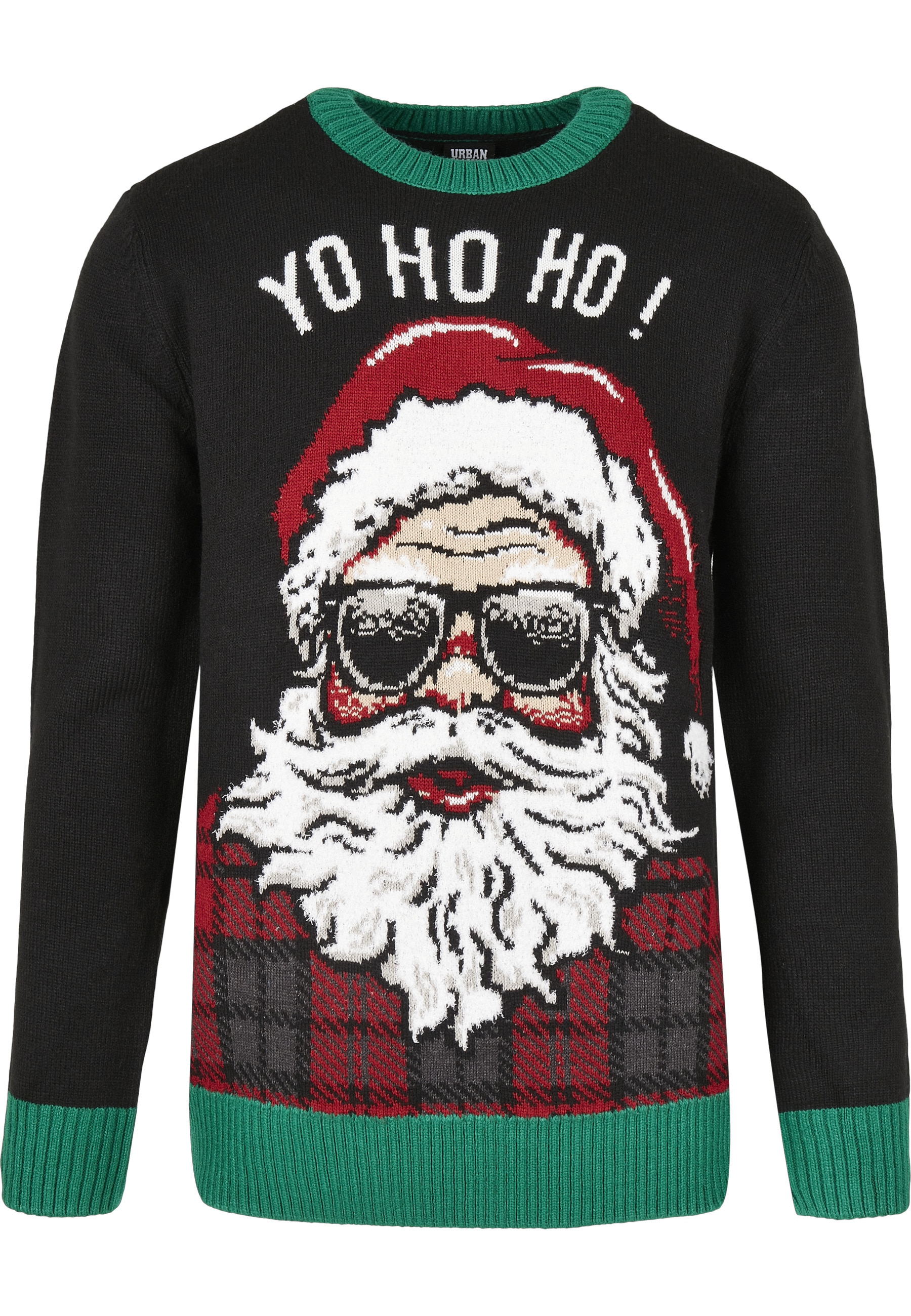 URBAN CLASSICS Rundhalspullover "Urban Classics Herren Ho Ho Ho Sweater" 1