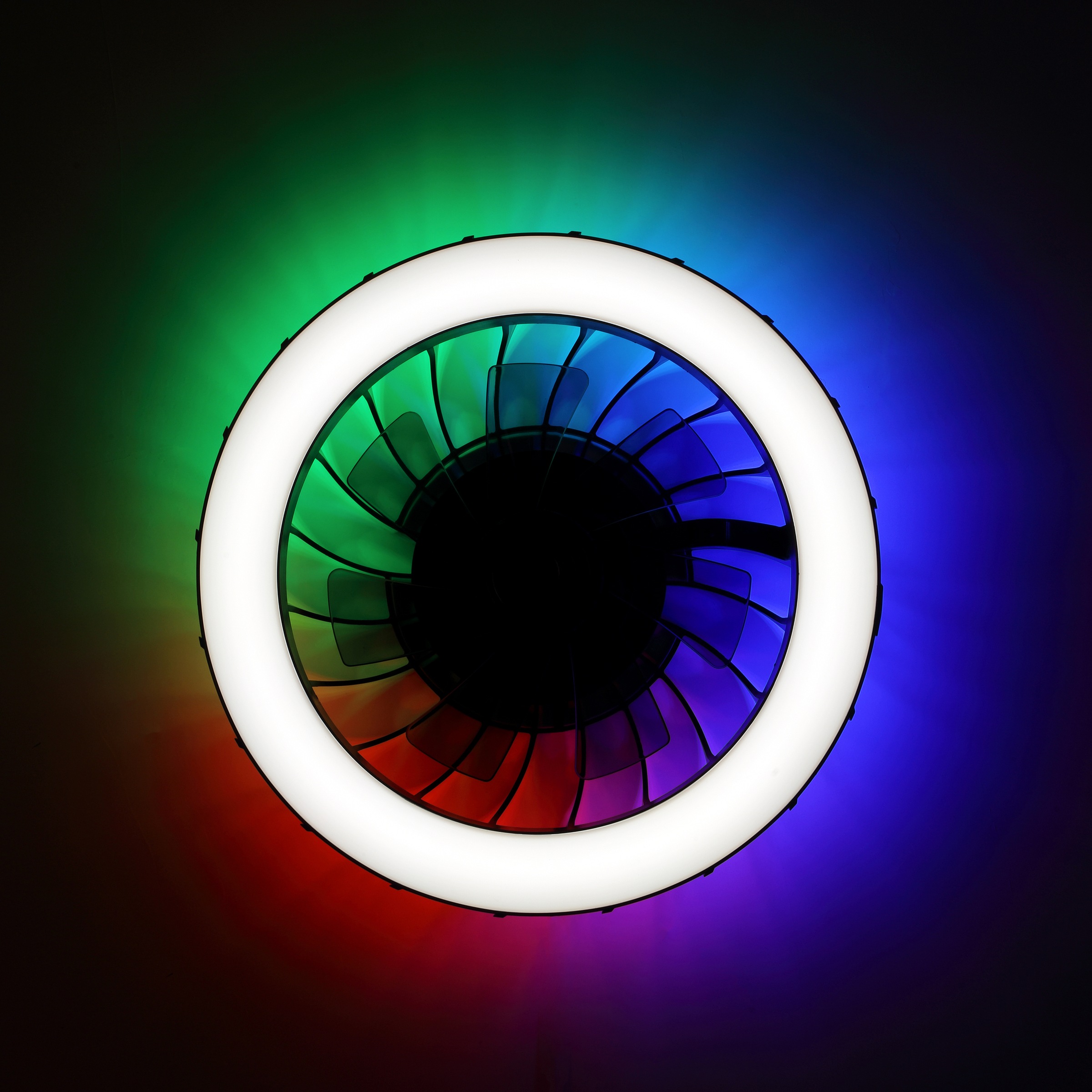 Brilliant LED Deckenleuchte »Fanora« LED-Modul 1 Stk. warmweiß - kaltweiß LED Ventilator Leuchte, 46 cm, 4300 lm, 2700-6500K, dimmbar, RGB