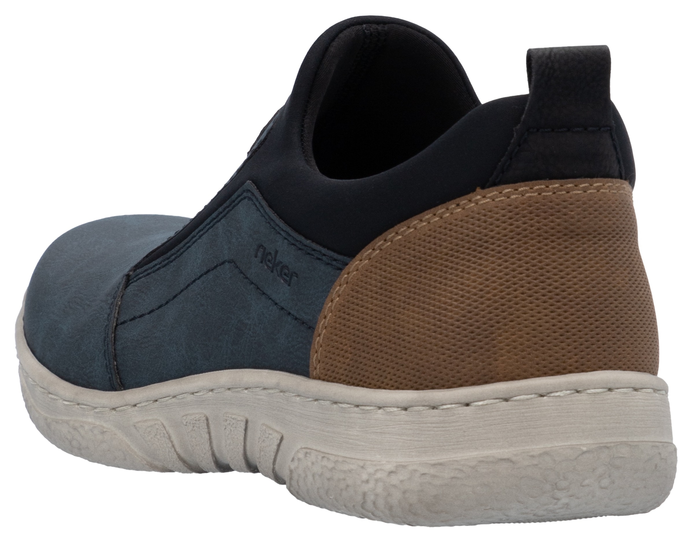 Rieker Slip-On Sneaker, Freizeitschuh, Halbschuh, Sneaker mit Gummizug, zum Schlupfen