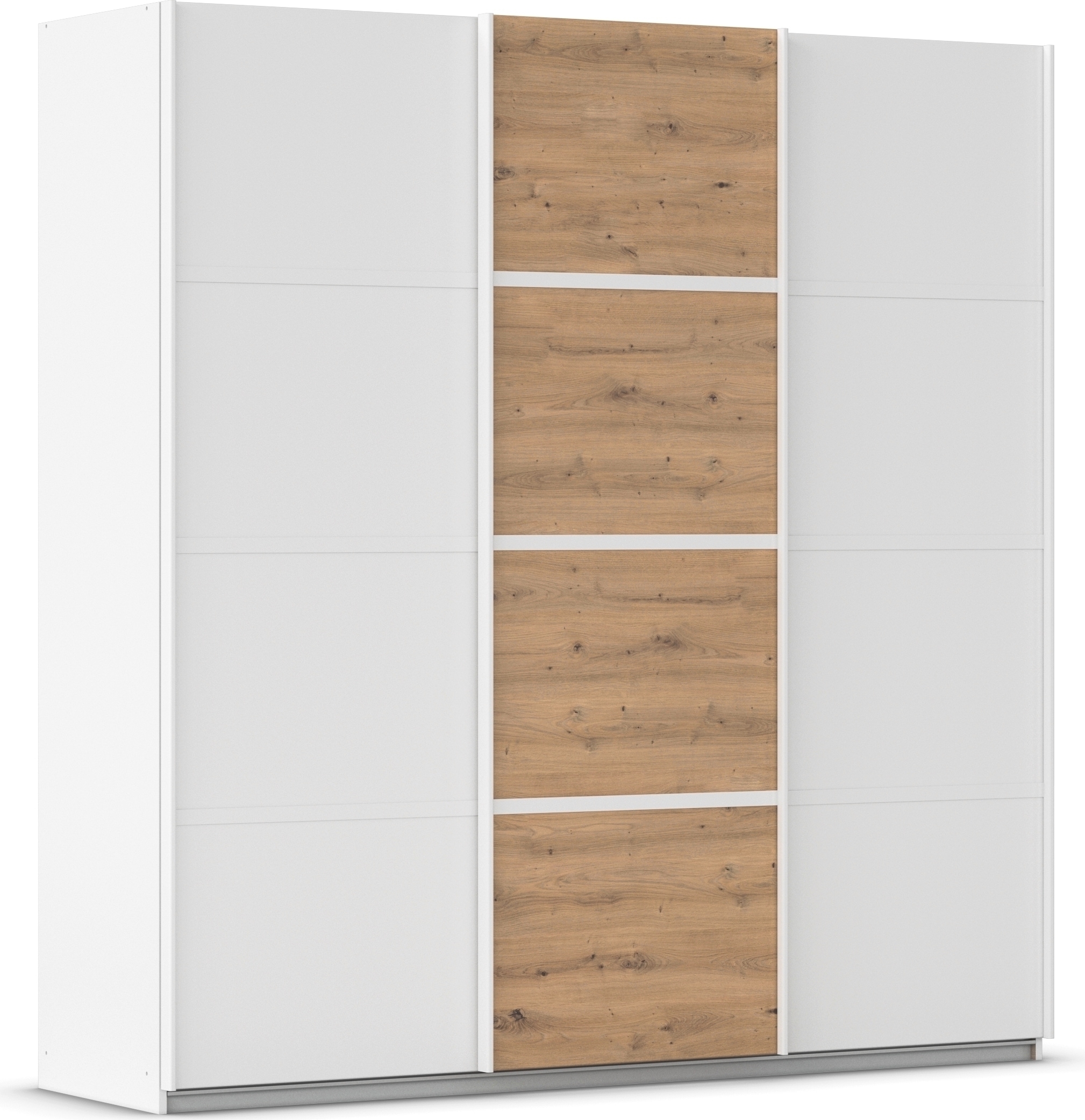 OTTO home Kleiderschrank "Mehrzweckschrank Aktenschrank Möbel Mietswohnung Schlafzimmer AVOLA" 3 verschiedene Ausstattungen BASIC/CLASSIC/PREMIUM (inkl. SOFT-CLOSE), mit eleganten Zierleisten in Chrom, Schwarz oder Weiß MADE IN GERMANY
