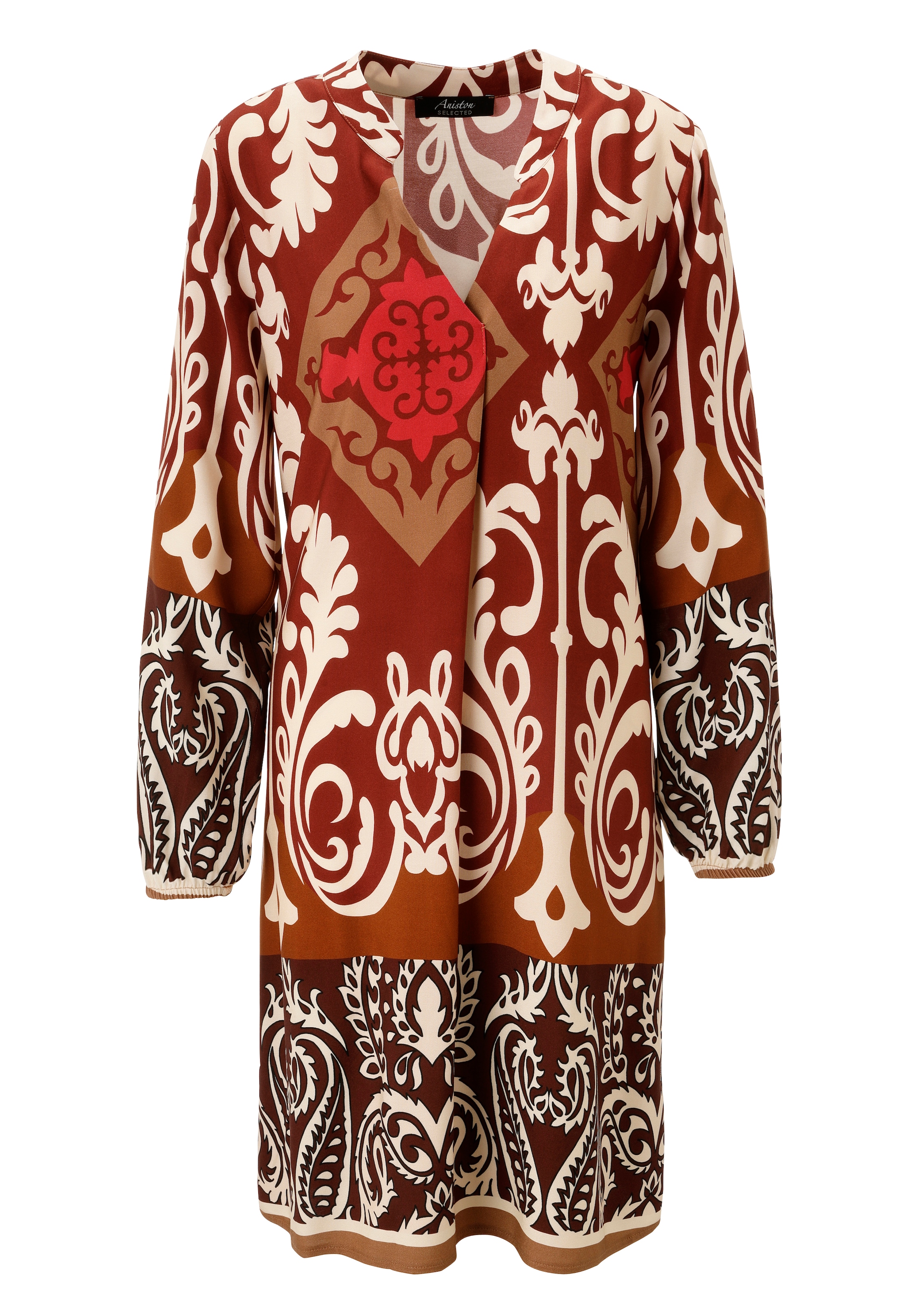 Aniston SELECTED Blusenkleid, mit Ornament-Druck Allover - NEUE KOLLEKTION